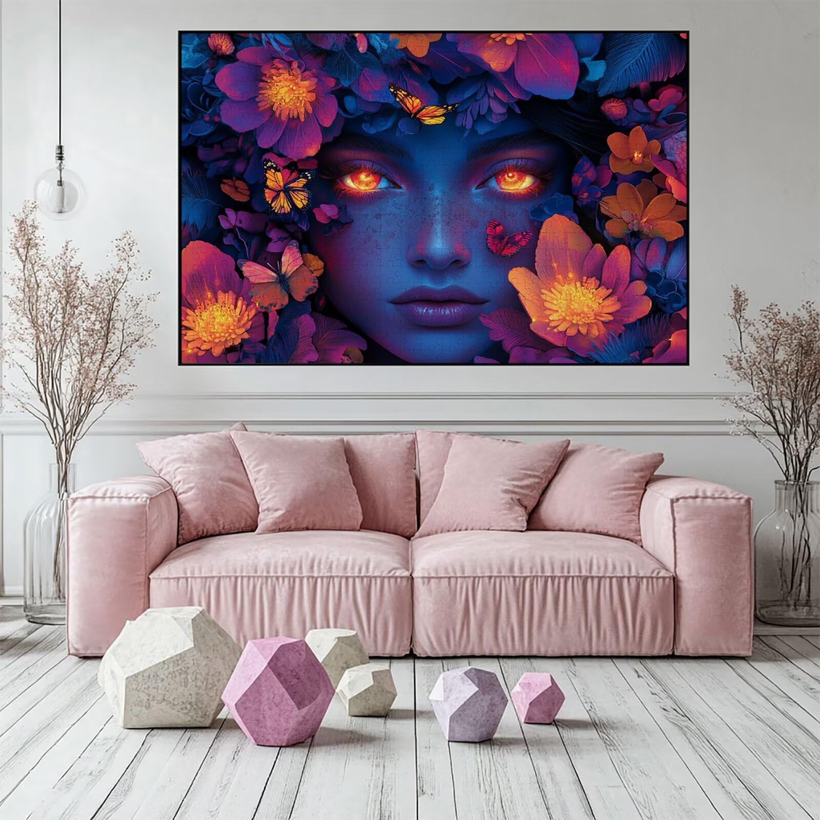 Puzzle 5000 elementów dla kobiet dorosłych kwiaty 156 x 105 cm unikalne rzemiosło klasyczne 3D drewniana układanka do rodzinnych gier biznesowych, układanka zrób to sam do dekoracji ścian domu