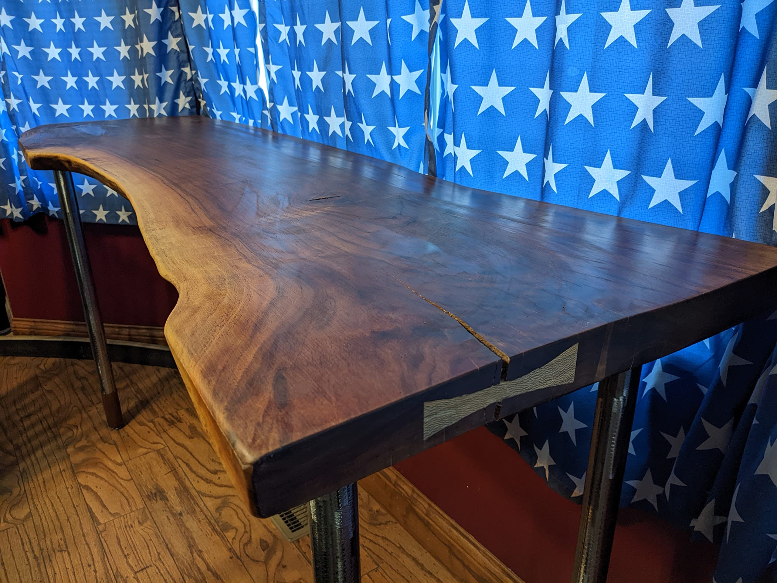 Live edge walnut table