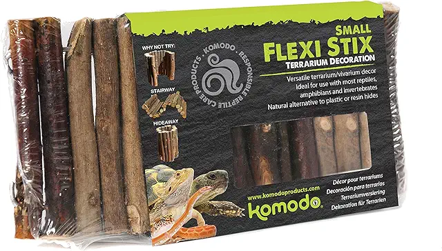 Komodo Flexi Stix Piccolo: Decorazione Naturale per Terrari di Pitone Reale