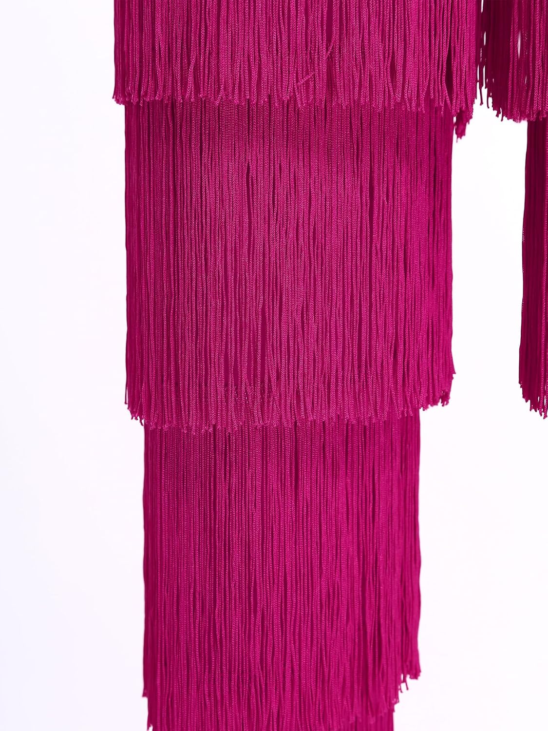 XUNZOO Long Fringe Tassel Latin Ballroom Dance Pants Trousers Clothes for Women Adult Rumba Tango Salsa