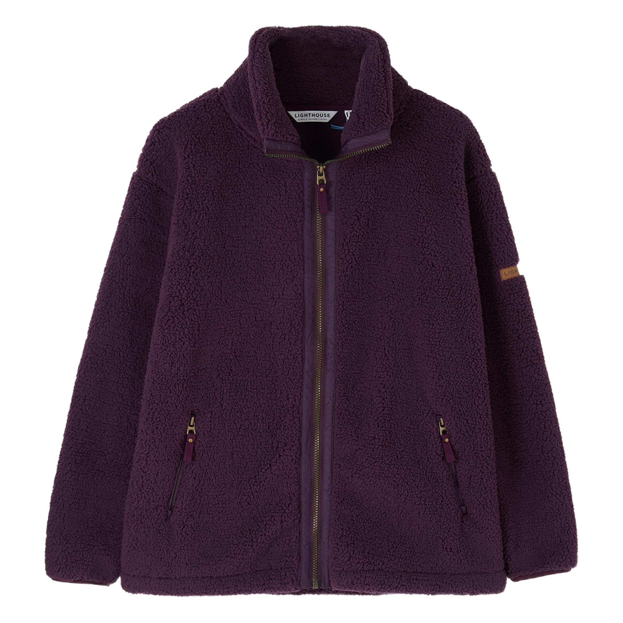 Lighthouse Clothing Women's Maroon Cobh Fleece In | Size: 12