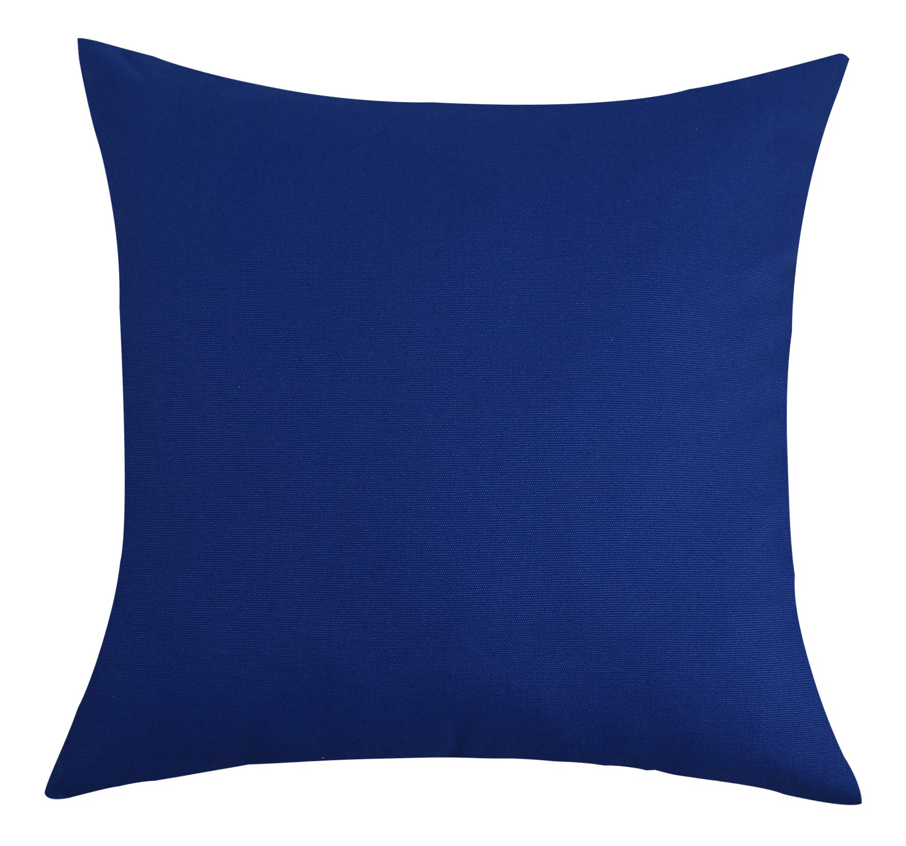 TangDepot Cotton Solid Throw Pillow Covers, 22" x 22" , Royal Blue, 1 Count (Pack of 1)