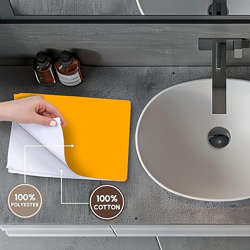 Miniatura 4 de 3D Rose Trendy Caléndula Amarillo Naranja ManoToalla Deportiva, 15 x 22