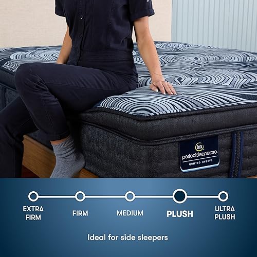 Miniatura 3 de Serta Perfect Sleeper Pro Valais - Colchón híbrido de látex de 15 pulgadas con parte superior de almohada de felpa California King, 5 zonas de