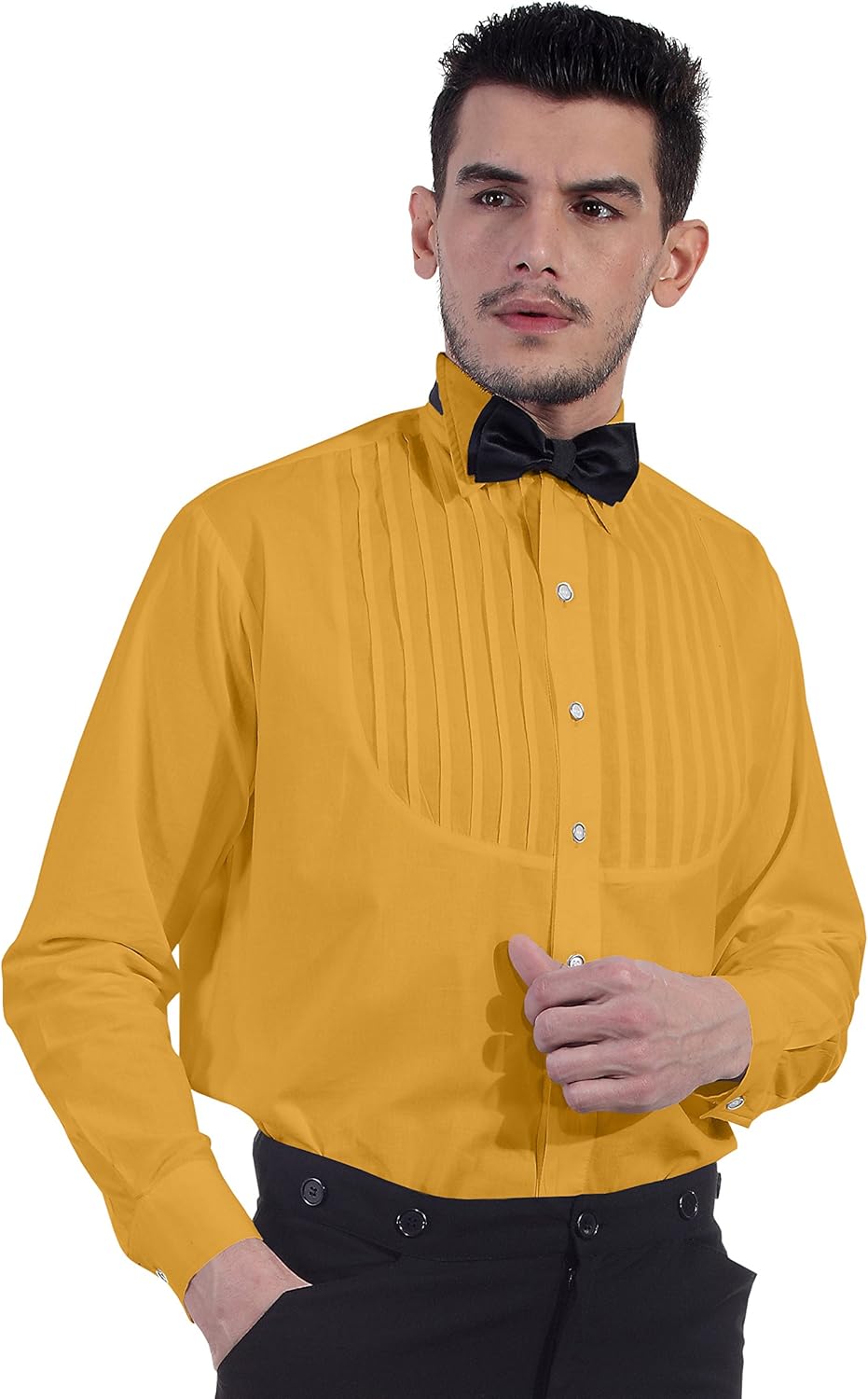 Steampunk Victorian Cosplay Costume 100% Cotton Classic Men's Shirt