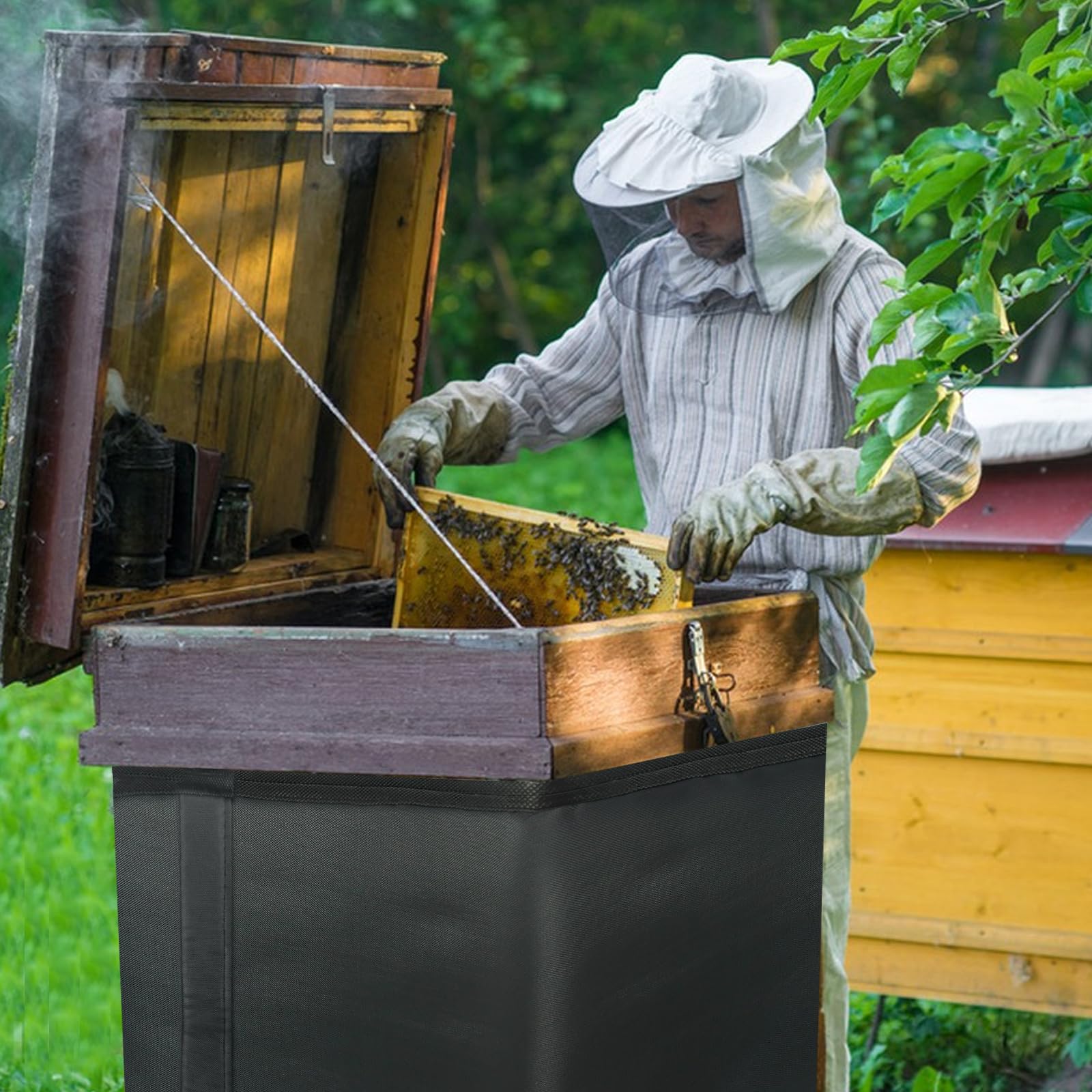 Frienda 4 Pack 8 Frame Winter Bee Hive Protection Cover Bee Hive Wrap For 8 Frame - View #13