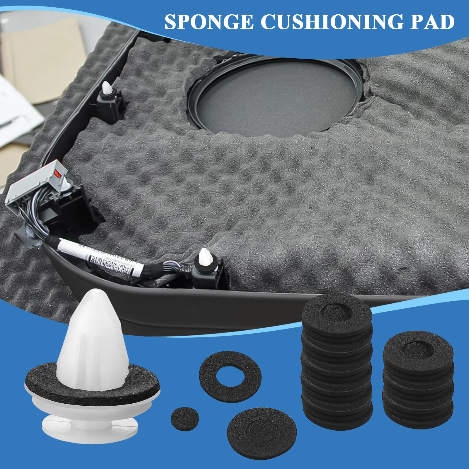 Clip Di Fissaggio Auto 100 Pezzi - Rivetti In Plastica Universali Per Paraurti, Porte, Interni - Foto 3