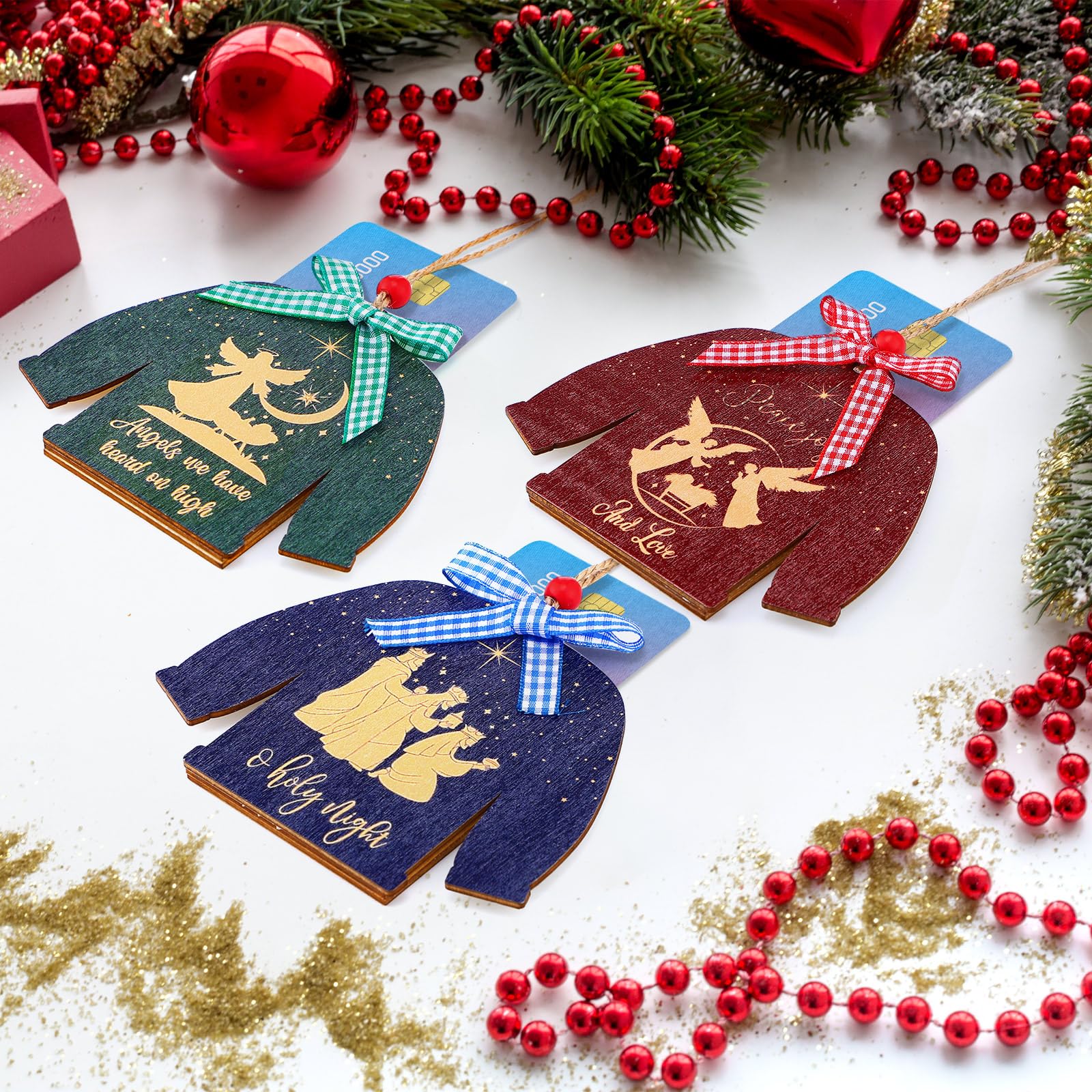 christmas card sleeves Fantasy North - Santa Claus - Yuletide Avenger - 100 Textured Matte TCG Card Sleeves - Fits Magic MTG Commander Pokemon and Other Card Games