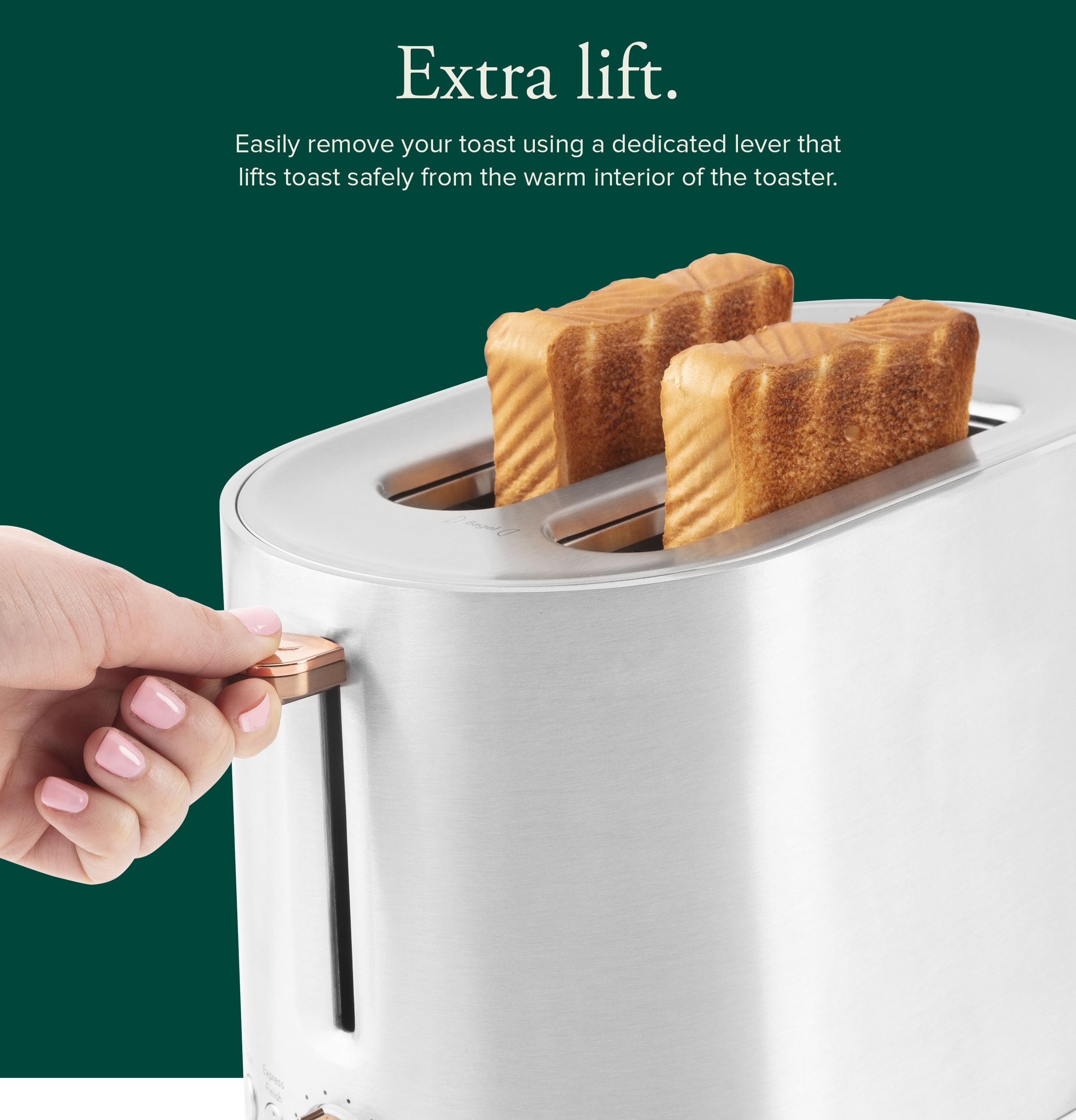 Amazon.com: Café Express Finish 2-Slice Toaster | Extra-Wide Slots