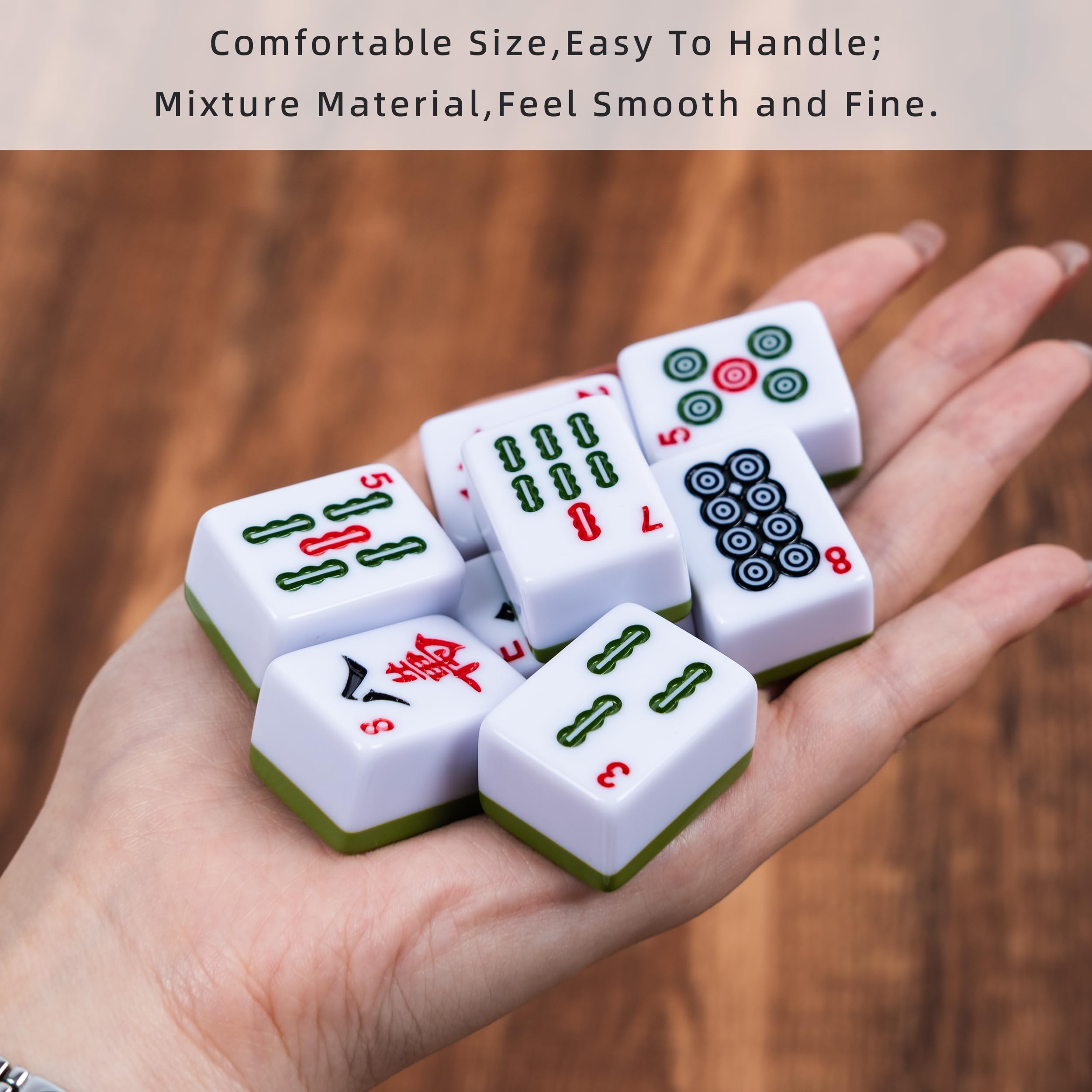 Amazon.com: drizzle 30mm Numbered Mahjong Game Set - 1.2