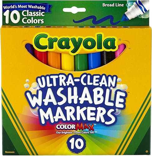 Vista 4 de Crayola Marcadores de línea ancha 10ct