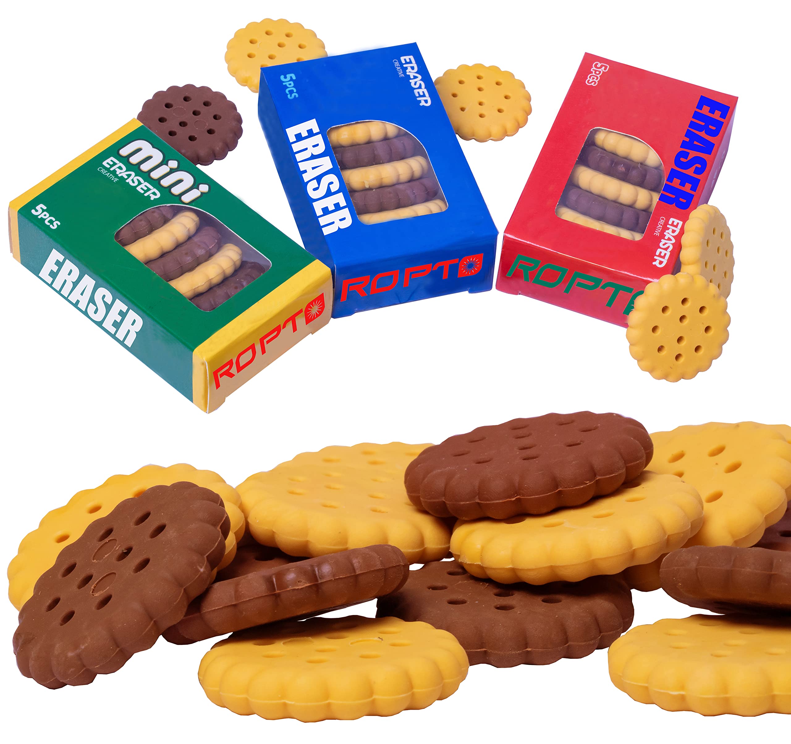 お菓子 ビスケット クッキー レトロ 消しゴム 文房具 Amazon.co.jp: ROPTO ビスケット消しゴム 子供用 バルクミニ消しゴム