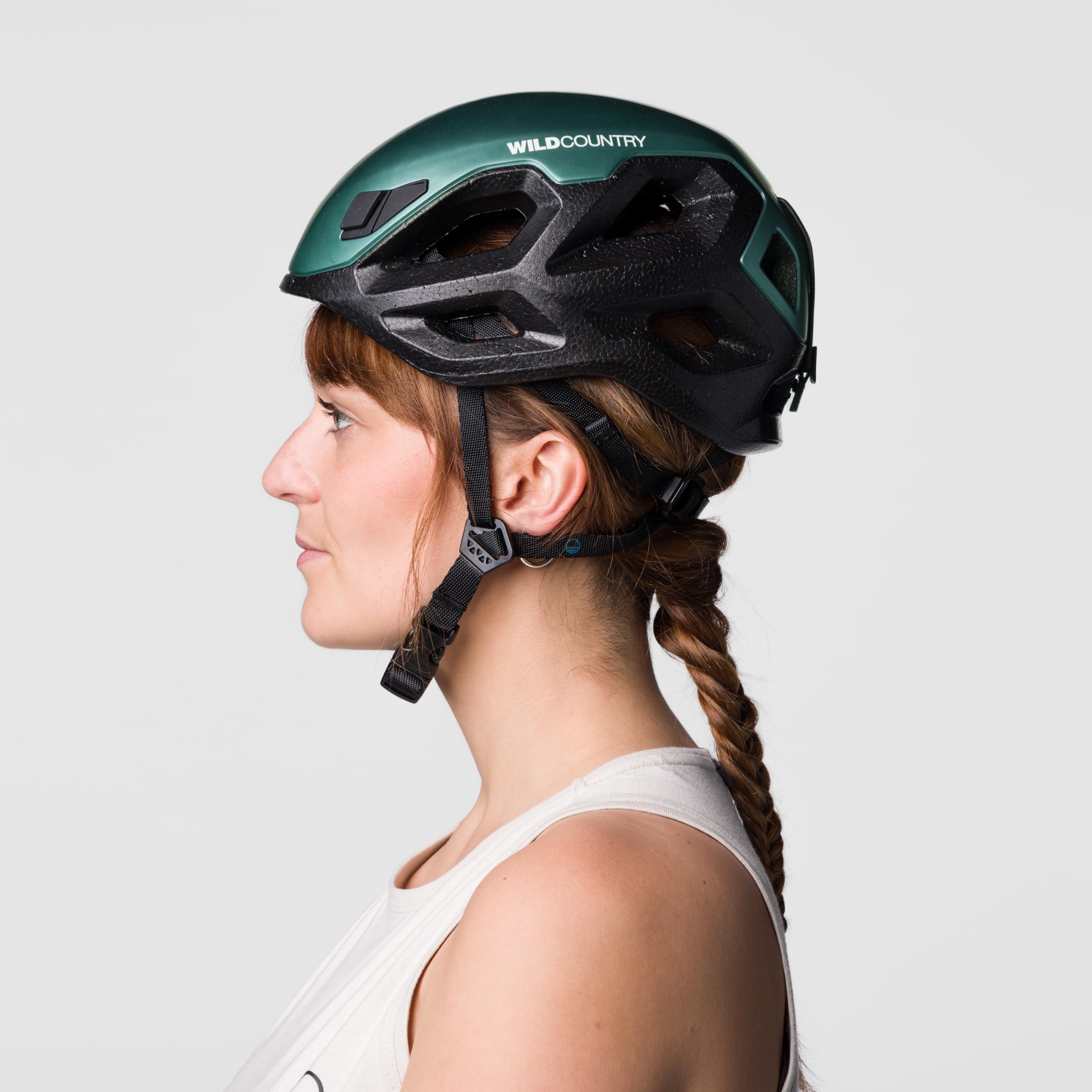 Wild Country Unisex Session Casco da arrampicata, black-marsh, 57-62cm