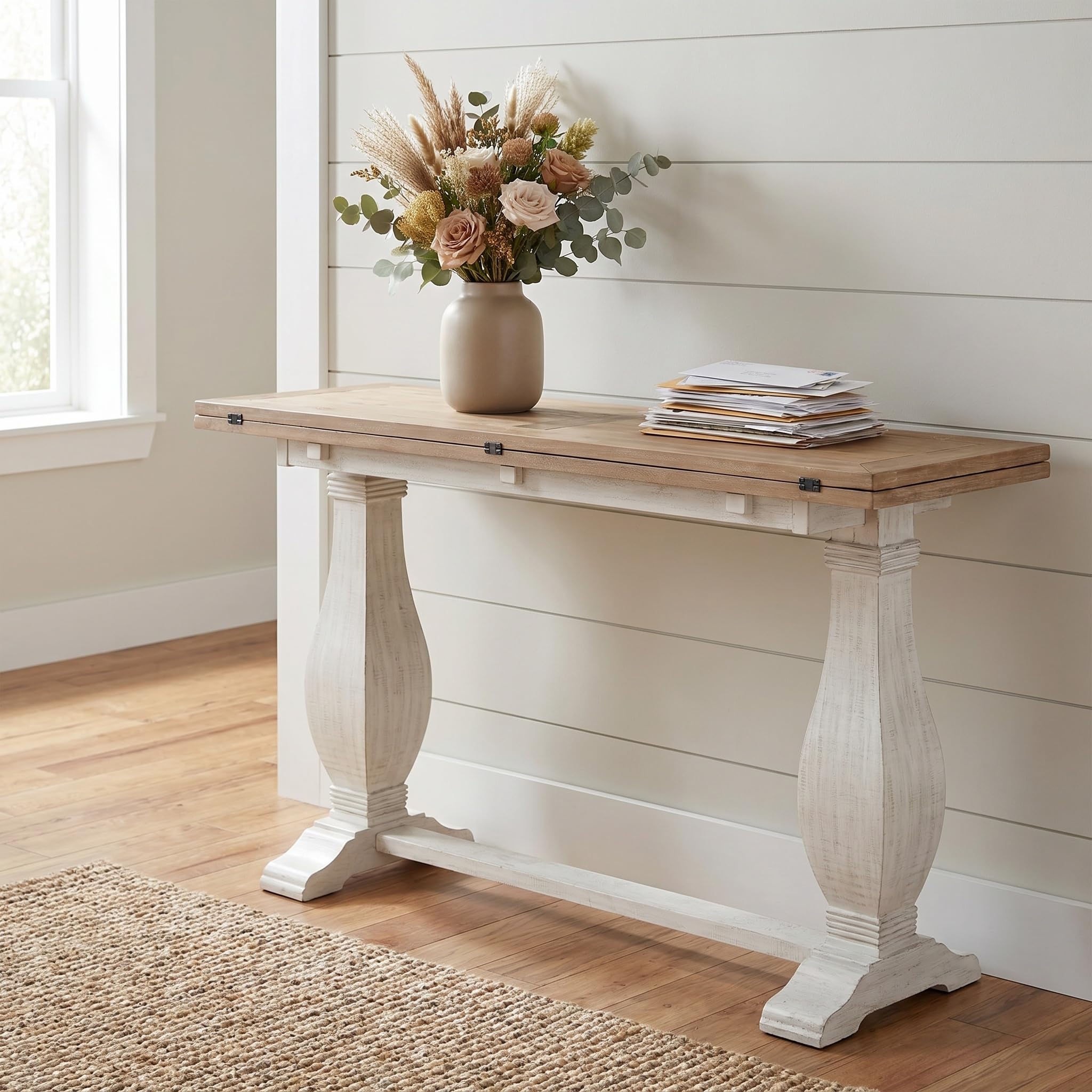 Amazon.com: Martin Svensson Home Napa Solid Wood Pedestal Flip-Top