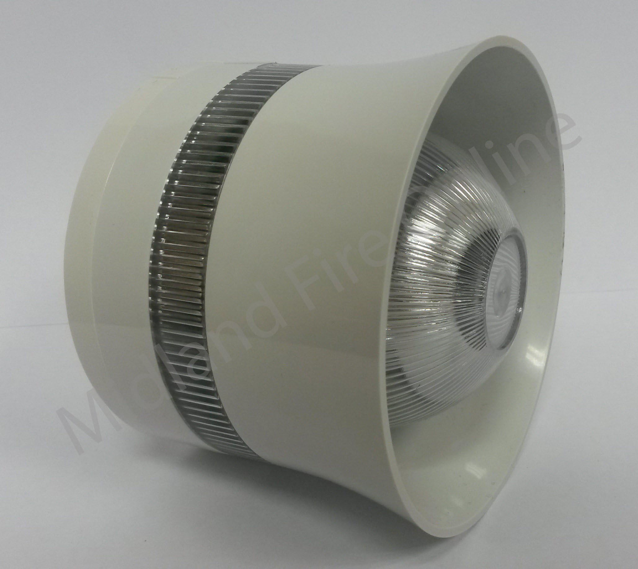 Global Fire Equipment - Valkyrie Conventional Fire Alarm Sounder Beacon WHITE by Midland Fire On-Line