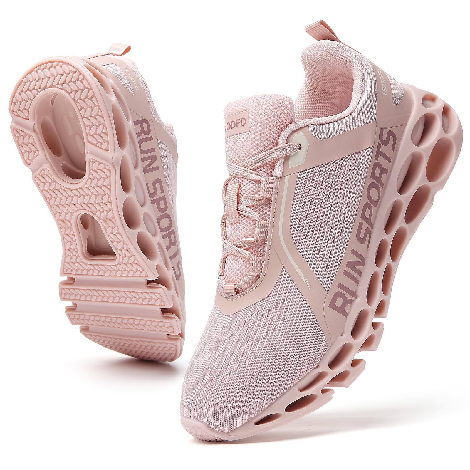 TSIODFO Women's Running Shoes Non Slip Athletic Tennis Walking Blade Type Sneakers