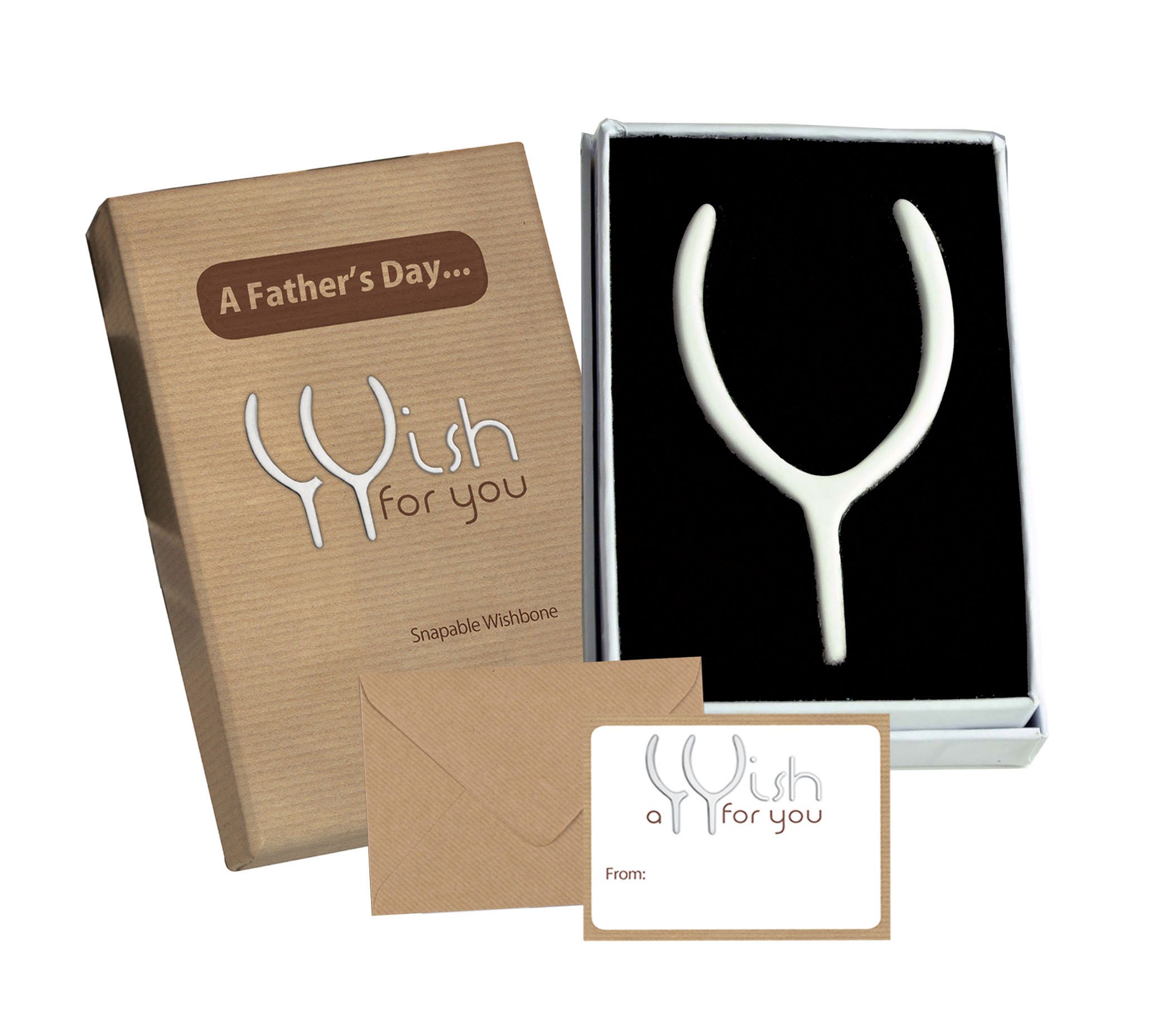 Father's Day Snapable Wishbone Gift & Card From Jemsideas. Perfect Keepsake/Present For A Dad, Daddy, Father, Grandad, Godfather (Father's Day)