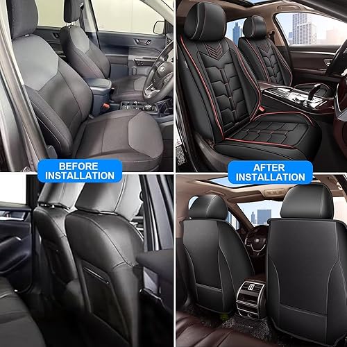 Miniatura 7 de 2 fundas de asiento delantero de automóvil para Chevrolet Trailblazer 2021-2024, funda de asiento de piel sintética, impermeable, protector de cojín