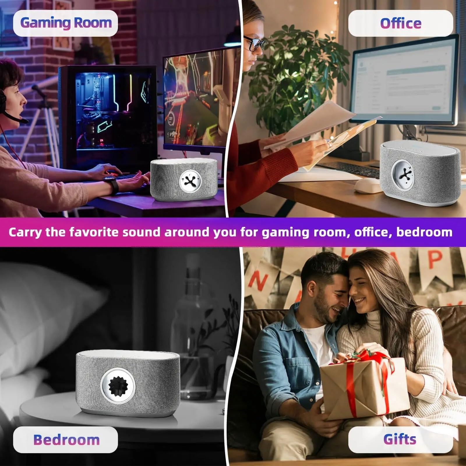 Dancing Ferrofluid Music Ritmo Lampada - Altoparlante Bluetooth fluido magnetico con visualizzazione della musica, suono surround a 360° audio Home Theater - Perfetto per casa, ufficio, feste