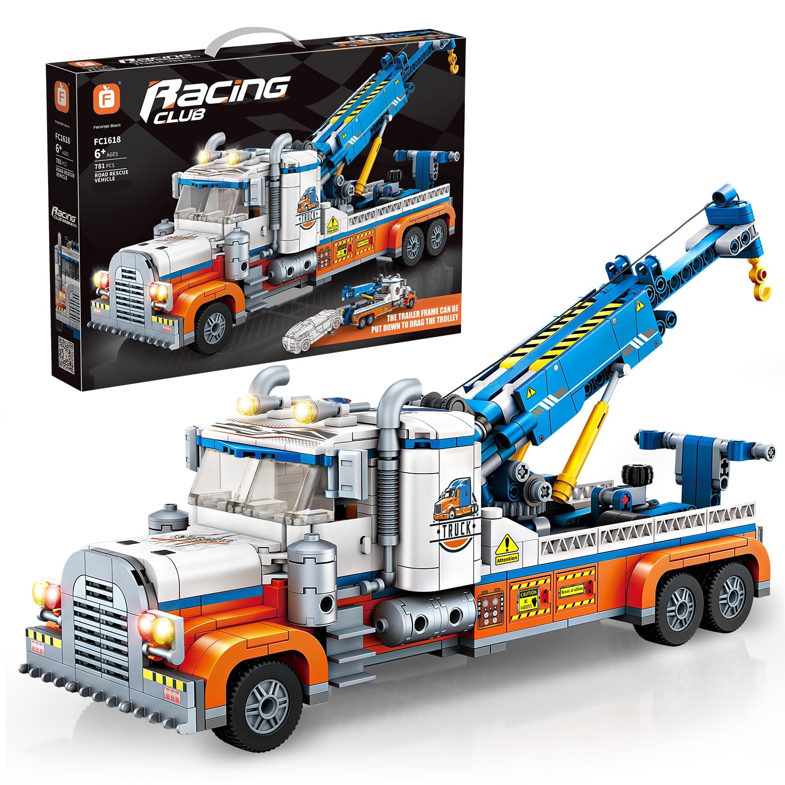 Amazon.com: Cdymkf Tow Truck Building Block Set,Road Rescue