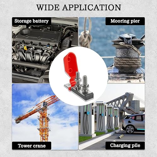 Miniatura 7 de BOJACK Bloque de fusibles de terminal dual 30-300 AMP Fusible de batería con clasificación marina MRBF portafusibles (fusible doble)