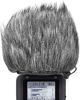 YOUSHARES Furry Outdoor Windscreen Muff, Pop Filter/Wind Cover Shield for Zoom H5, H6 Portable Recorder