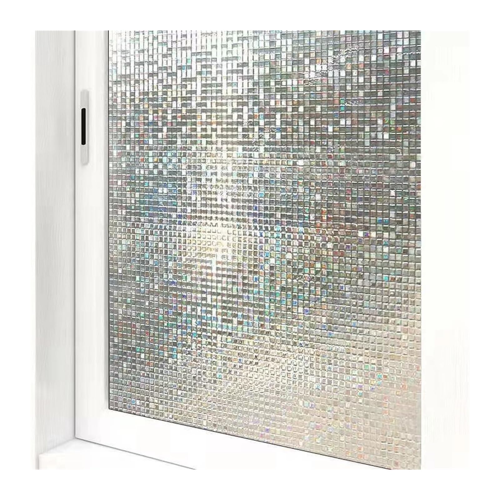 Window Film Window Stickers Glass Sticker Anti Film The PET Electrostatic Patch Self-adhesive Frosted(Small mosaics,30 cm x 300 cm)