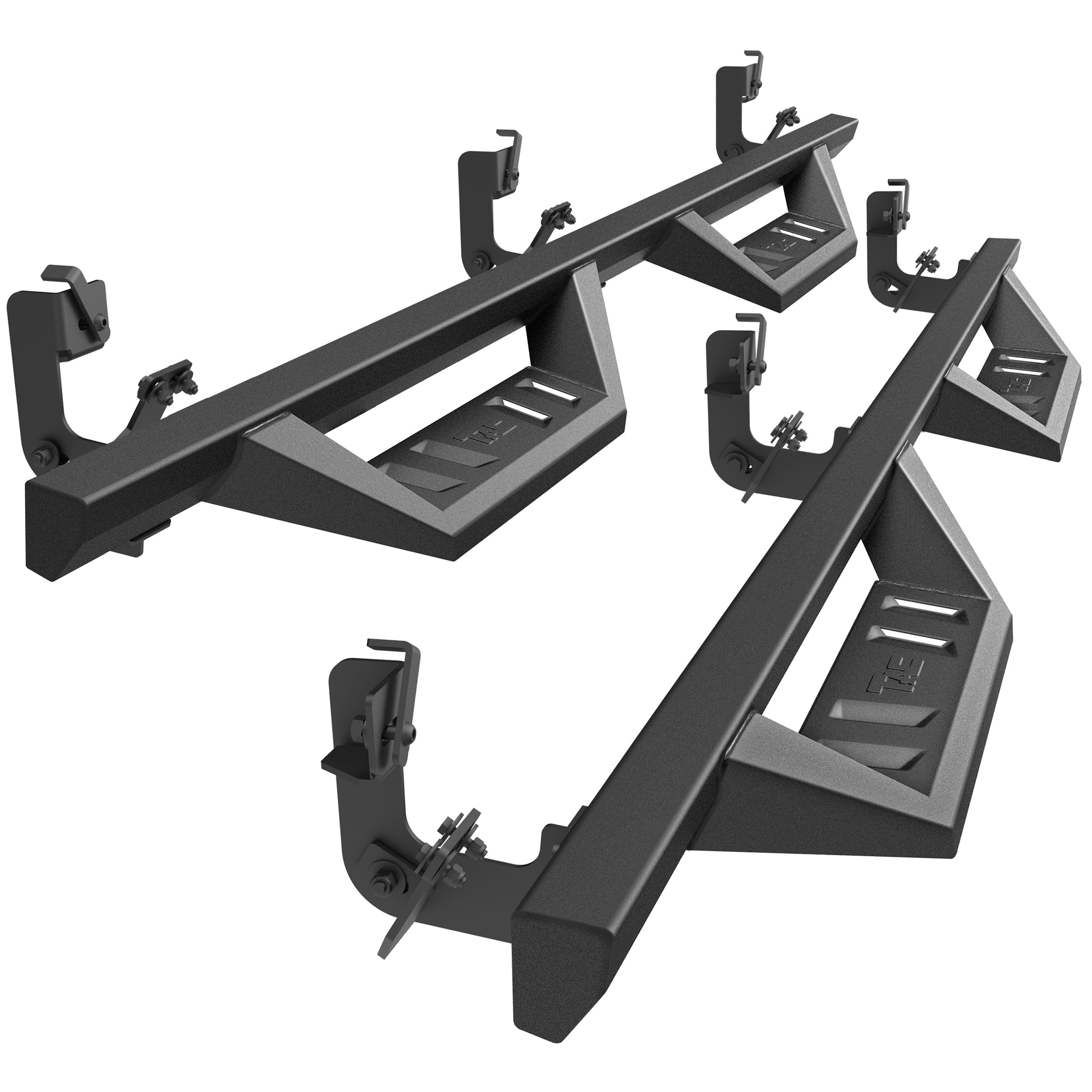 TAC Sidewinder Running Boards Fit 2009-2018 Ram1500 Crew Cab| 2019-2024 Ram1500 Classic(Excl. Chassis Cab Diesel models) 4” Drop Side Step Nerf Bar Rocker Slider Pickup Truck Exterior Accessories 2pcs