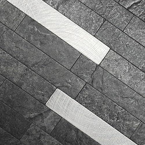 Miniatura 7 de KASARO 20 hojas de azulejos adhesivos para salpicaduras, despegar y pegar, para cocina, baño, chimenea y caravana, mosaico adhesivo de PVC, madera