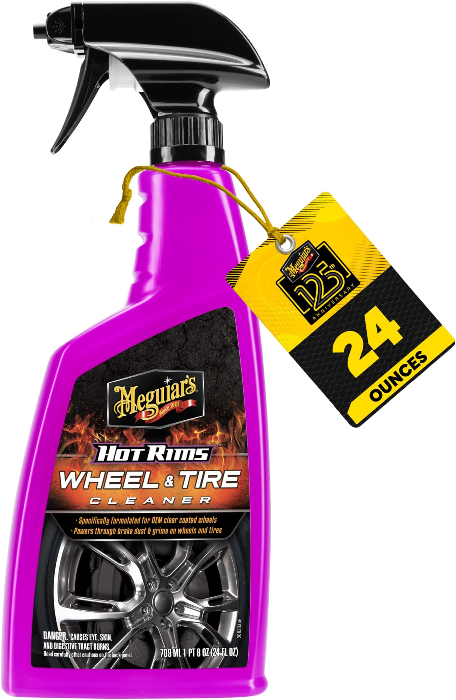 Meguiar'S Hot Rims All Wheel Cleaner, 24 Ounce, G9524, H4.7 X W11.6 D2.2 Cm,