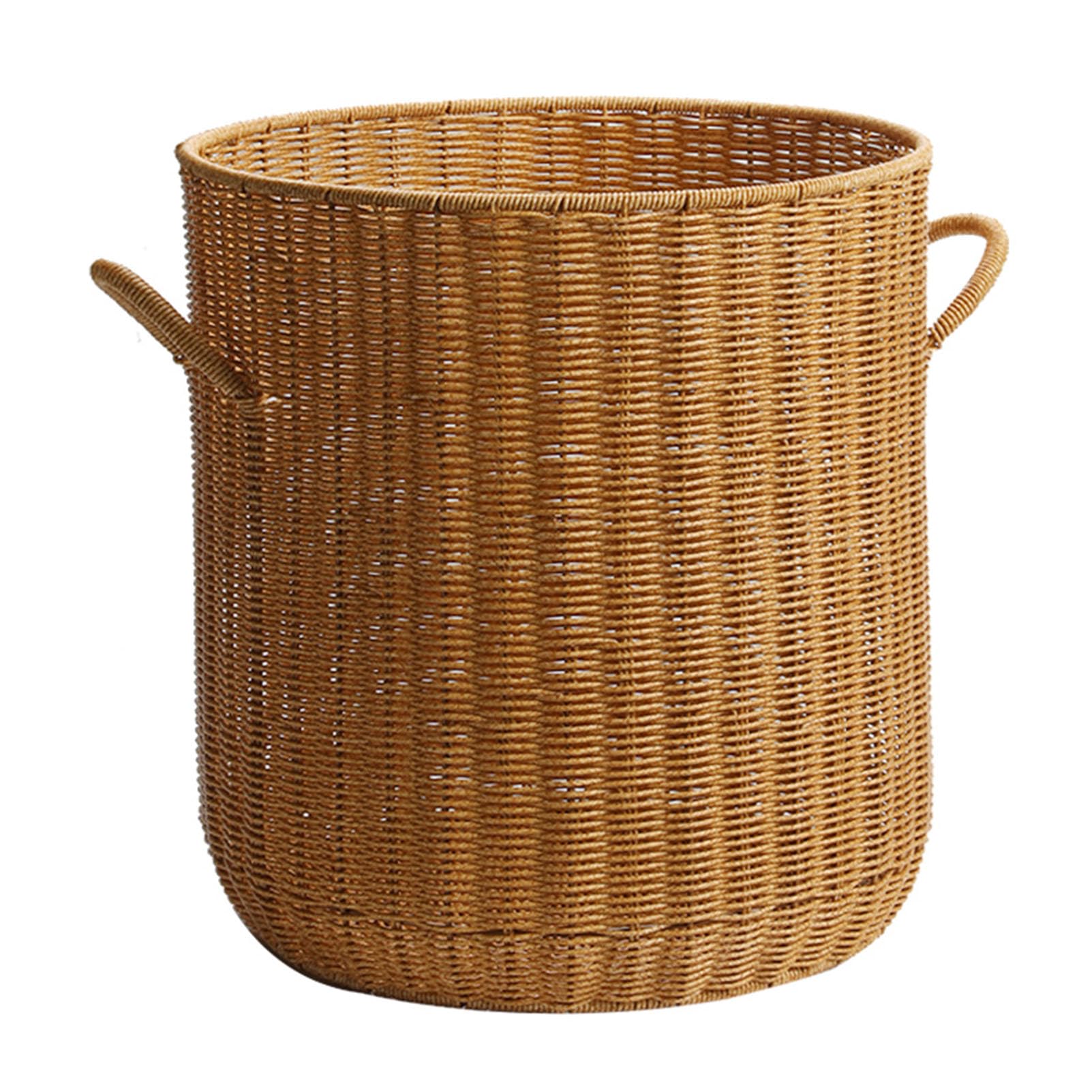 Tuoyibo C Large Apacity Dirty Lothes Basket, Put Toys Dirty Lothes Storage Basket, Household Rattan Bathroom Bathroom Laundry Basket, Sundry Storage Bucket
