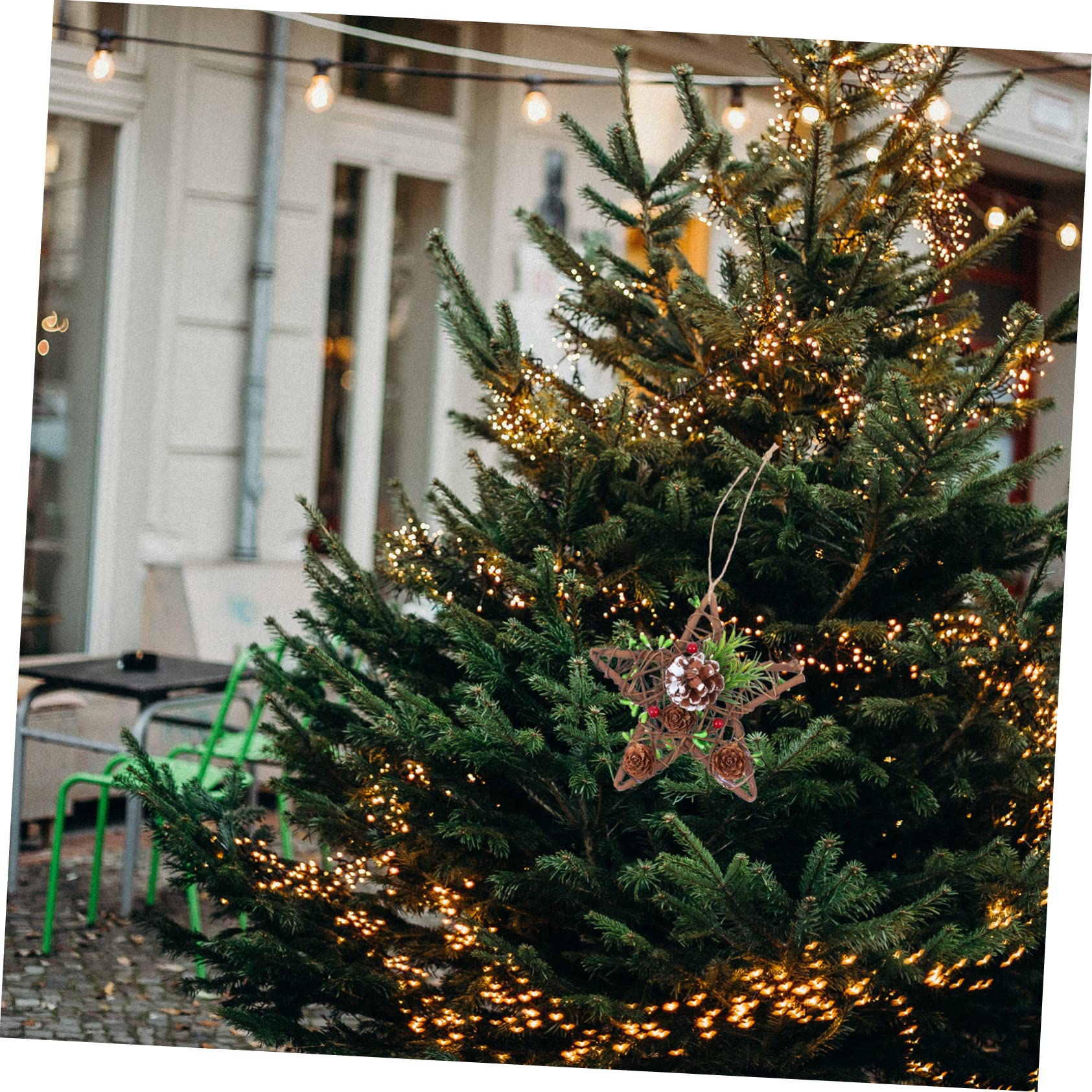 PRETYZOOM 5 Pz addobbi natalizi Decorazioni per l'albero di Natale peluche decorazioni natalizie economiche christmas tree ciondolo vuoto di Natale rifornimento del festival di legno Coffee