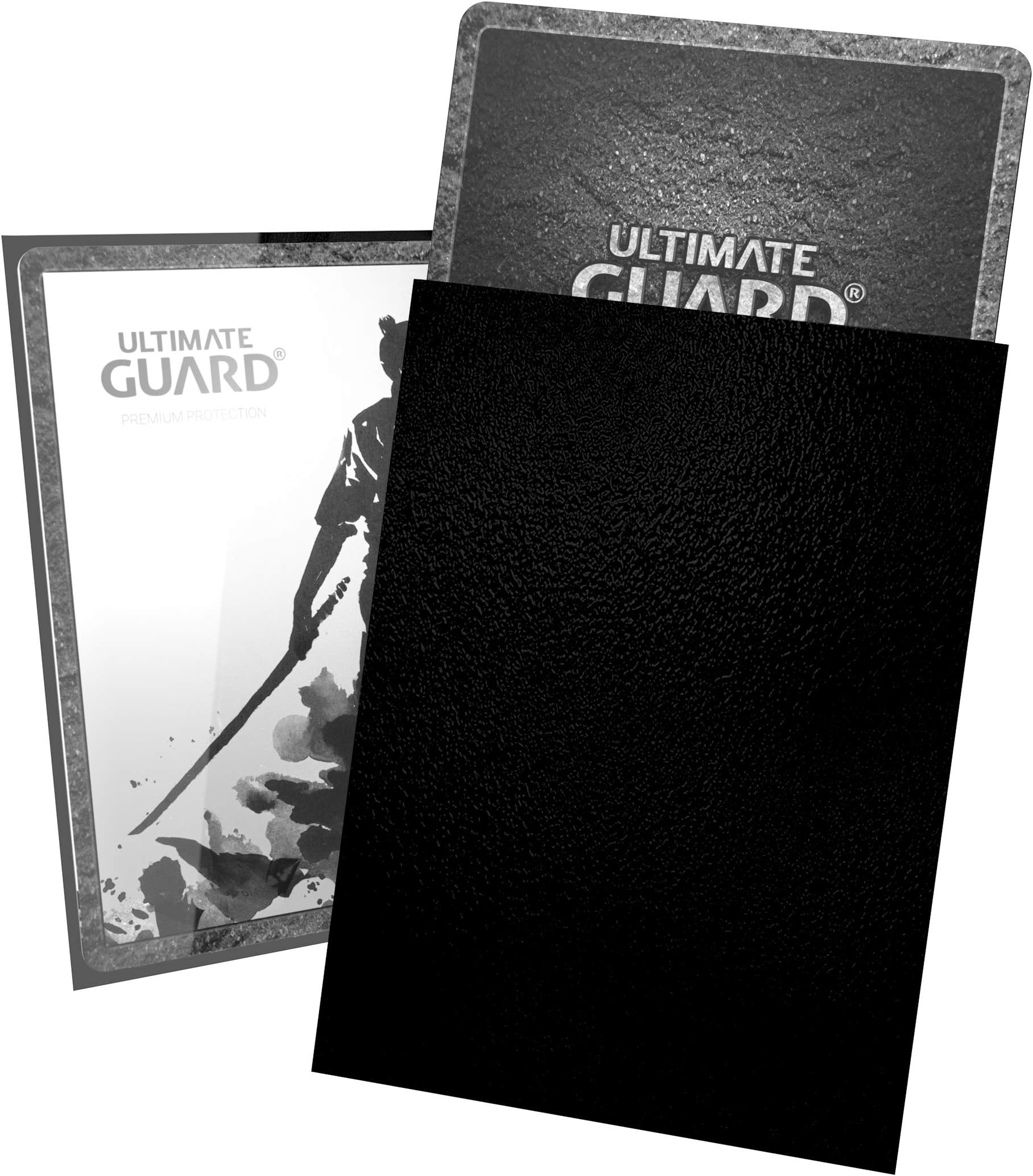 Katana Card Sleeves: 100 Standard Size TCG Sleeves, 66 x 91mm, Black Back, Tournament Quality, No PVC & Acid-Free, High Clarity