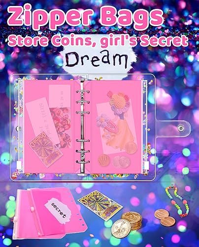 Miniatura 5 de Aocii Kit de diario de bricolaje para niñas, 6, 7, 8, 9, 10, 11, 12, 13 años, ideas de regalo, regalos de cumpleaños para niñas de 6 a 13 años de