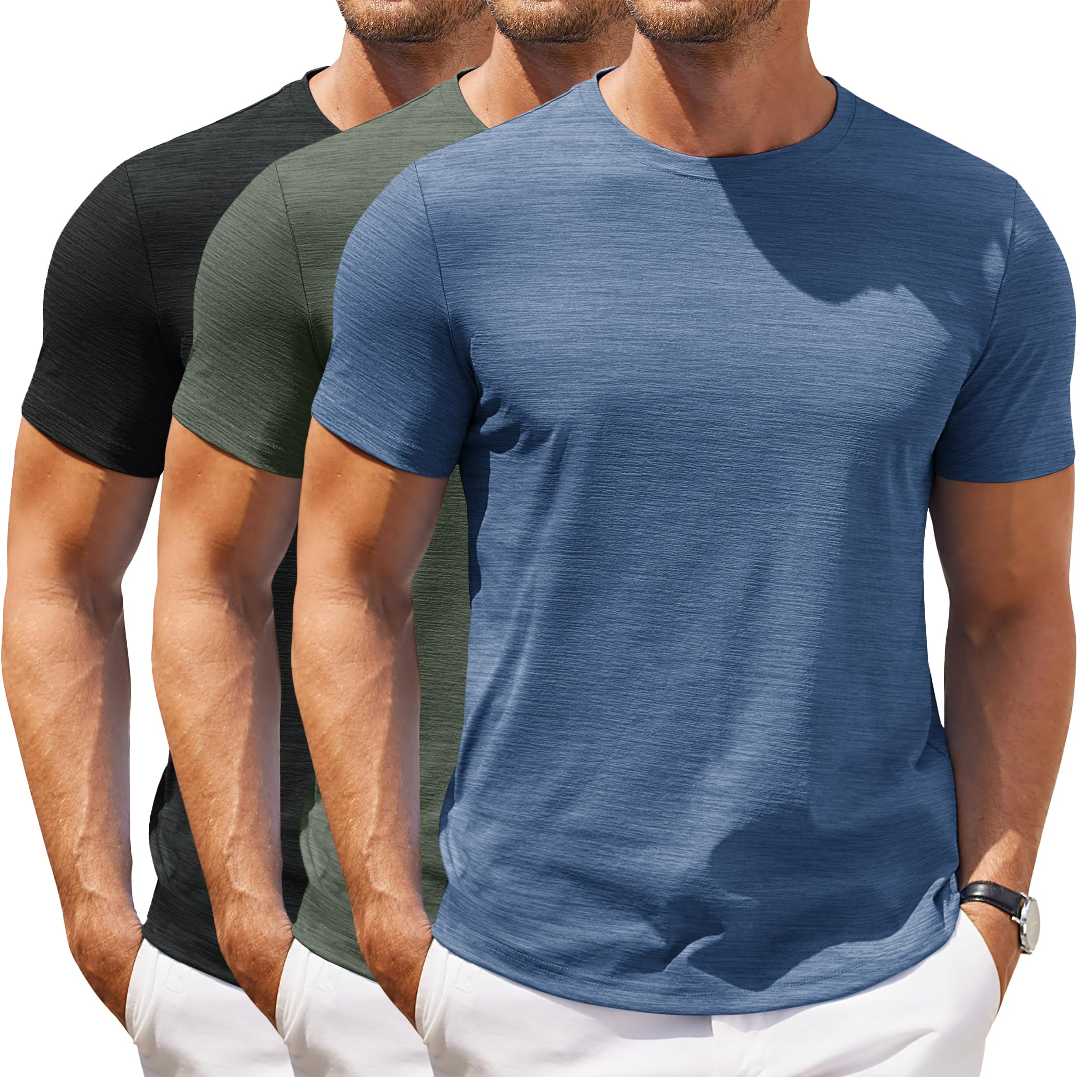 COOFANDY Men's T Shirt Short Sleeve Classic Crew Neck T-Shirt Casual Summer Basic Tee Shirts