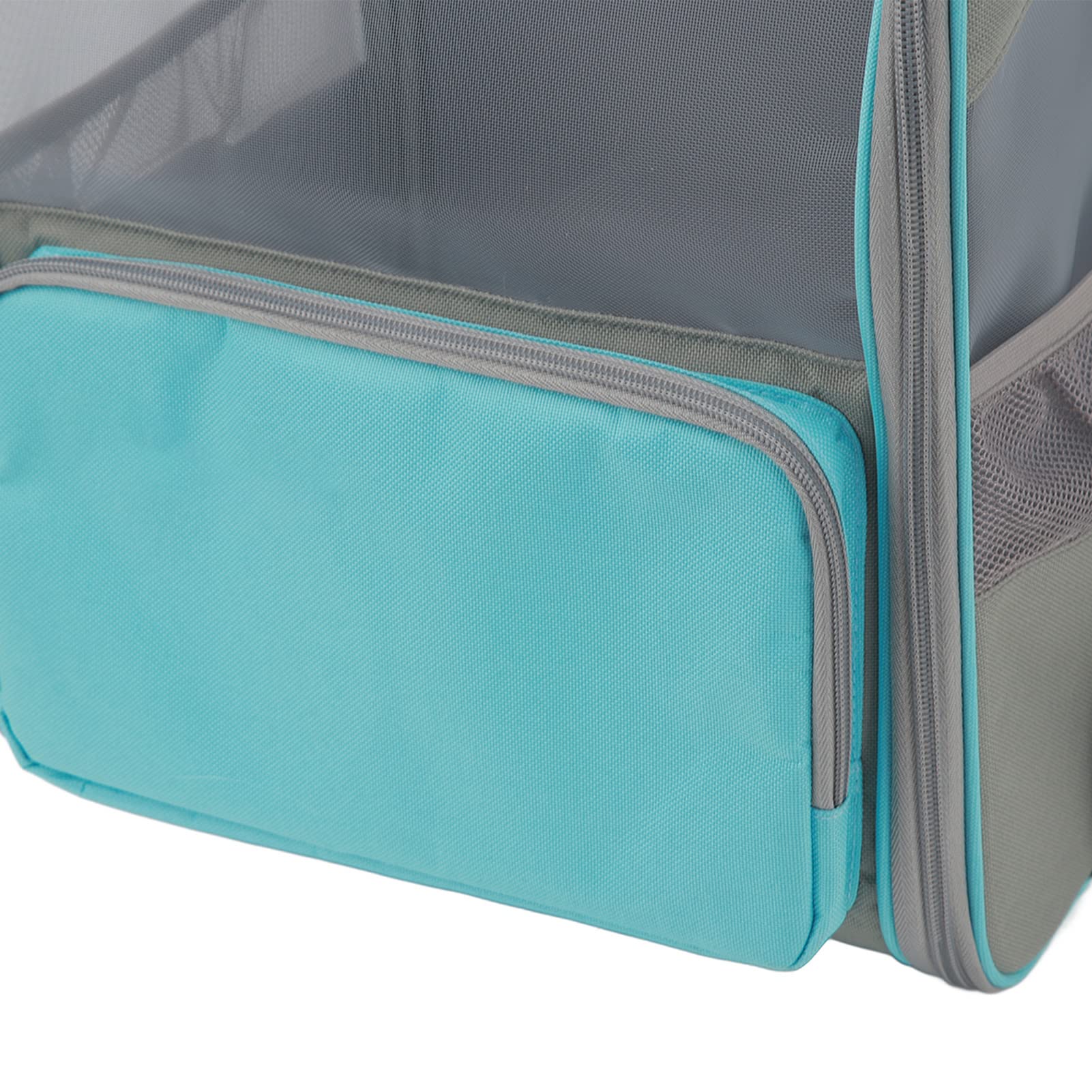 Zaino per trasportino per animali domestici, Zaino per trasportino per cani gatto traspirante Borsa per zaino per animali domestici per escursioni Viaggi All'aperto Tenere animali (Blu)