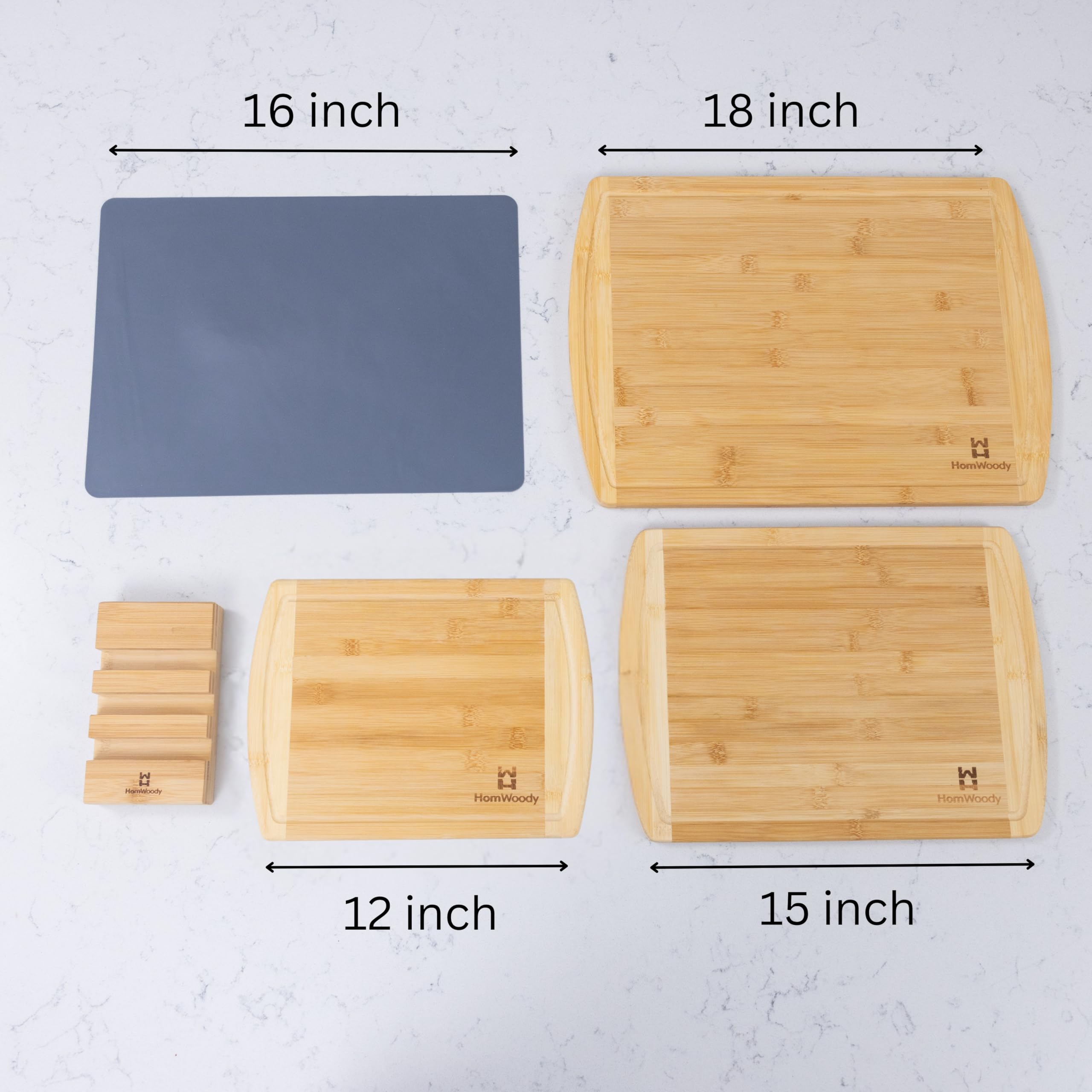Nueva tabla de cortar de bambú Homwoody Premium, fabricada en China