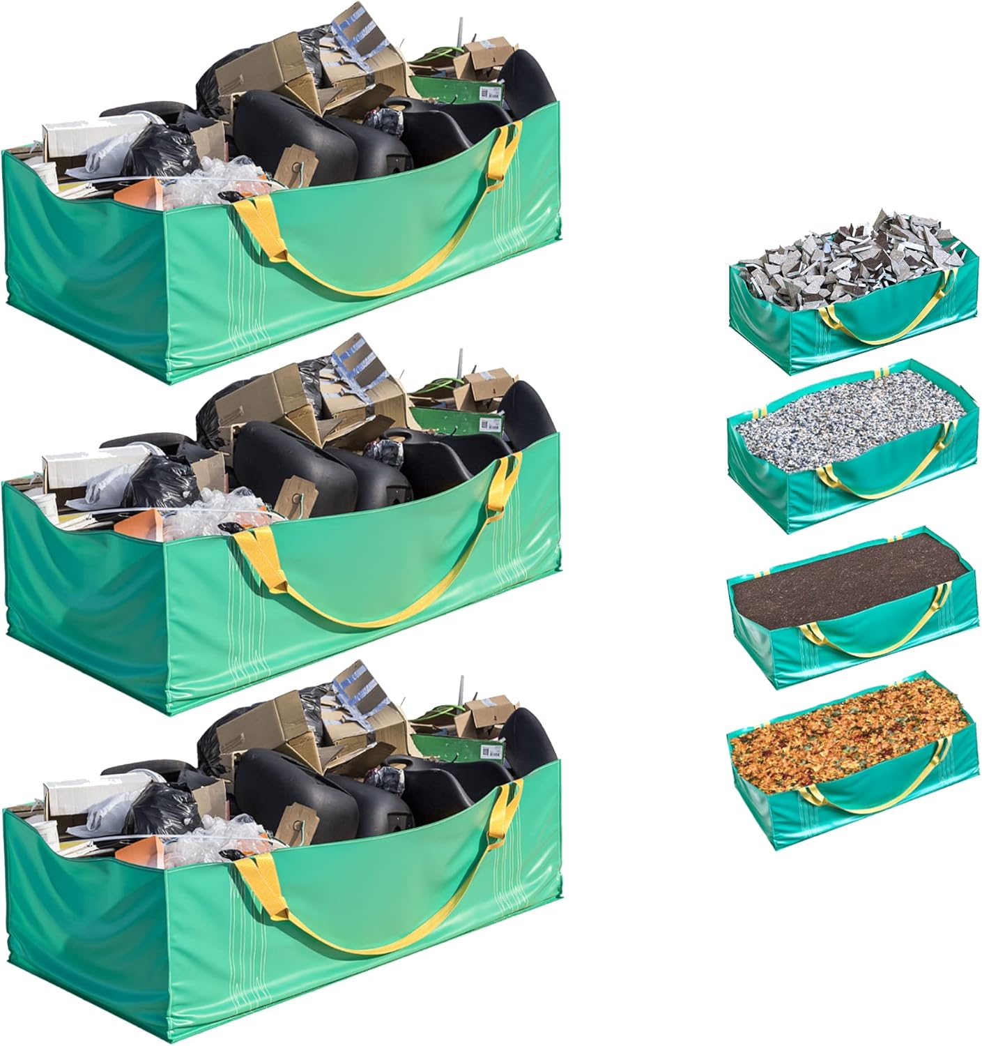 Skywin Dumpster Bag 3 Pack Foldable and Reusable Trash