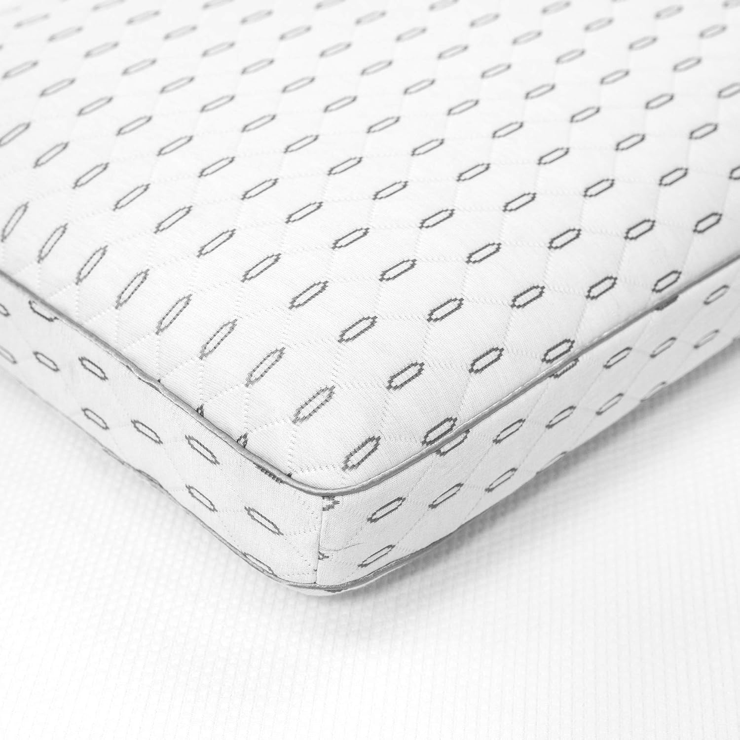 SensorPEDIC Wellness Collection Charcoal Infused Memory Foam Bed Pillow, 1 Count (Pack of 1), White : Home & Kitchen