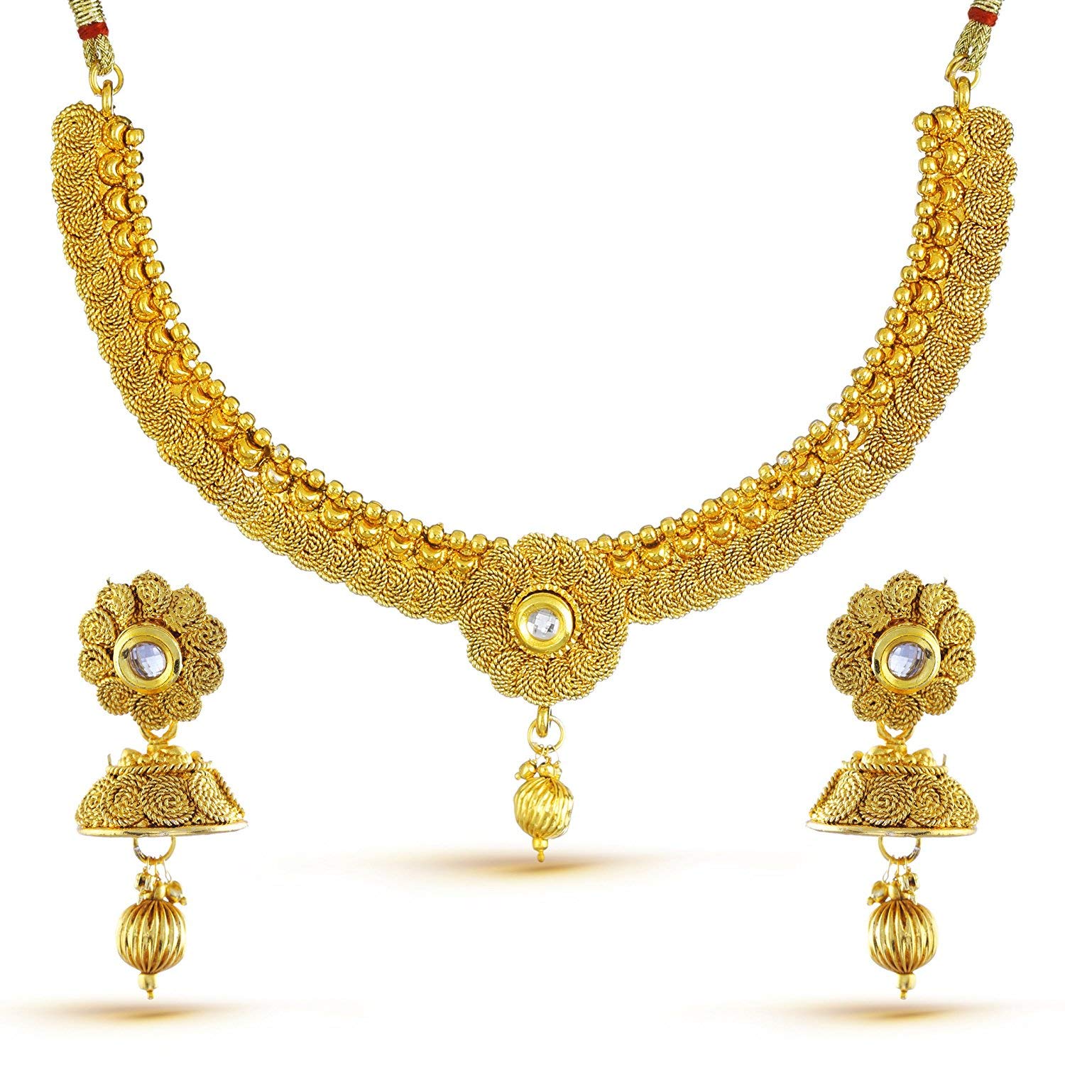YouBella Jewellery Sets for Women Gold Plated Necklace Jewellery set with Earrings For Girls/Women (B07D8X5MNB) Amazon Price History, Amazon Price Tracker