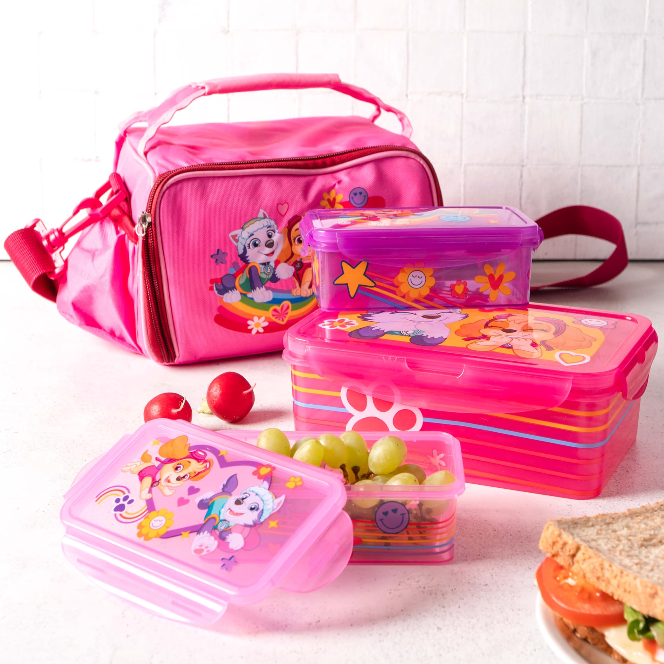 Paw Patrol Sac à Dos 4 Pièces Pour Filles | Rescue Pup Animal Friends