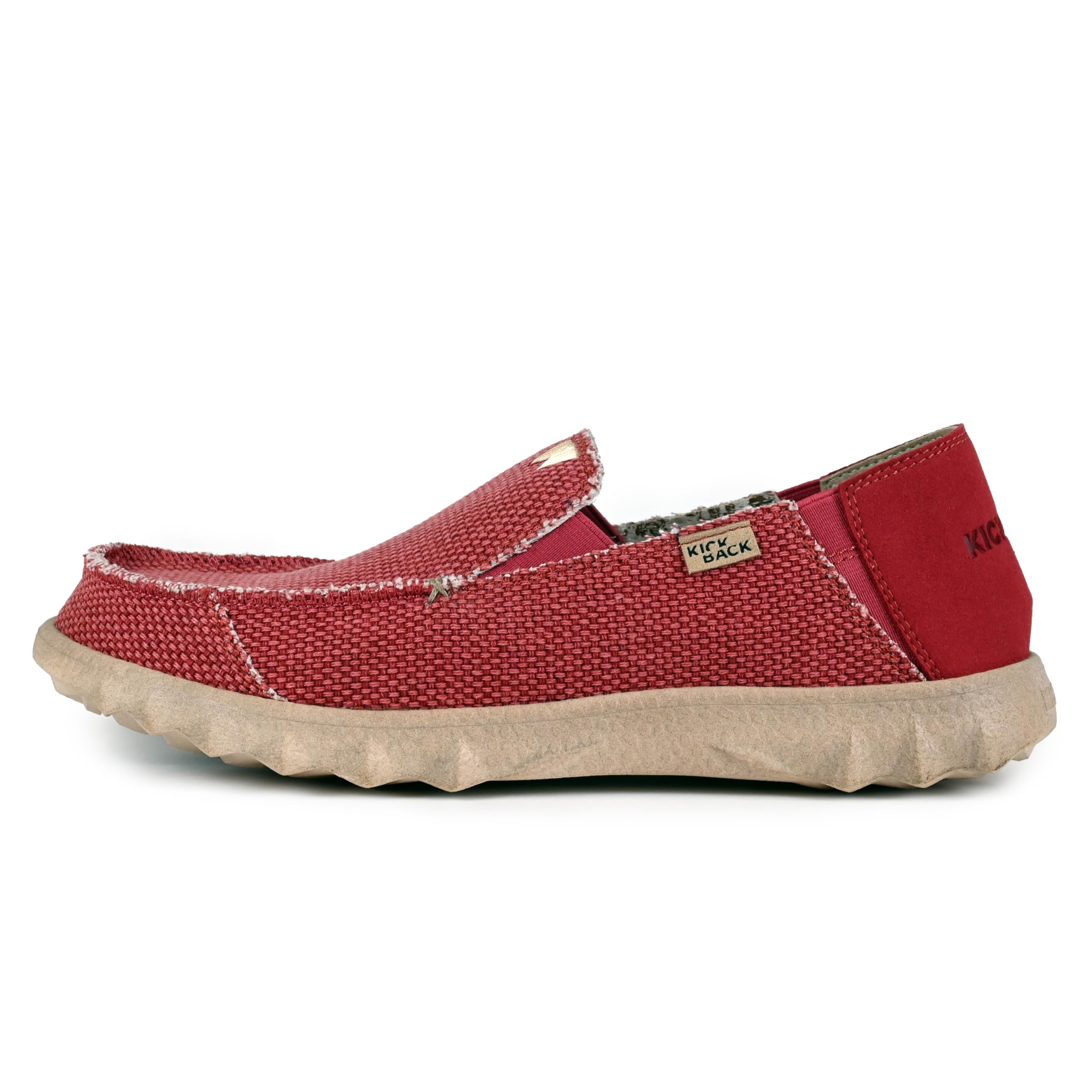 Kickback Couch Classic Mocassins Slip‑on en Toile pour Homme – Chaussures Décontractées pour l’Été, la Plage et Les Voyages avec Semelle Antidérapante et Confort Toute la Journée