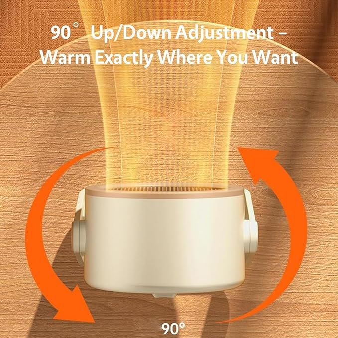 Calefactor Eléctrico Portátil PTC 600W con Ajuste 90° miniatura 6