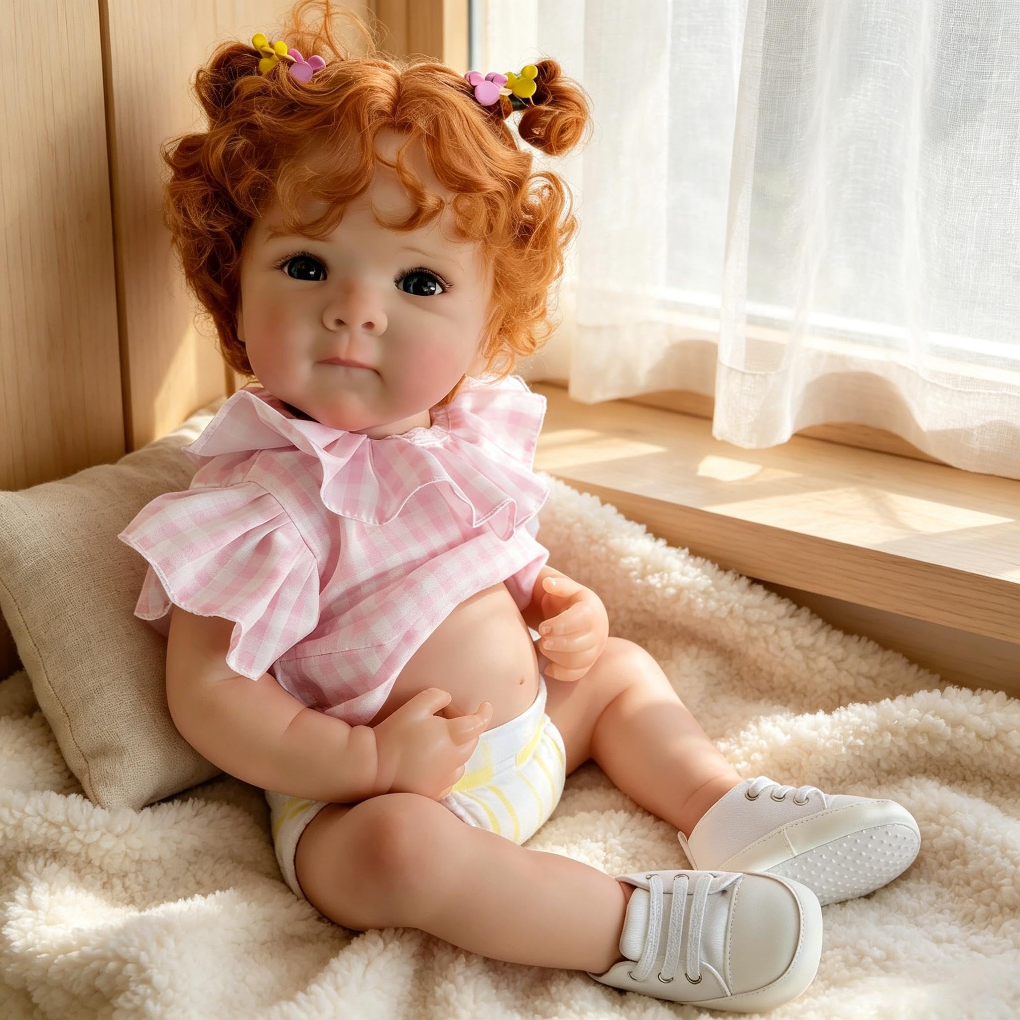 RXDOLL Realistyczne lalki Reborn Baby Dolls silikonowe na całe ciało, winylowe, 45 cm, realistyczna, dla dziewczynki, anatomicznie poprawne, prawdziwe życie, pełna silikonowa lalka niemowlęca z