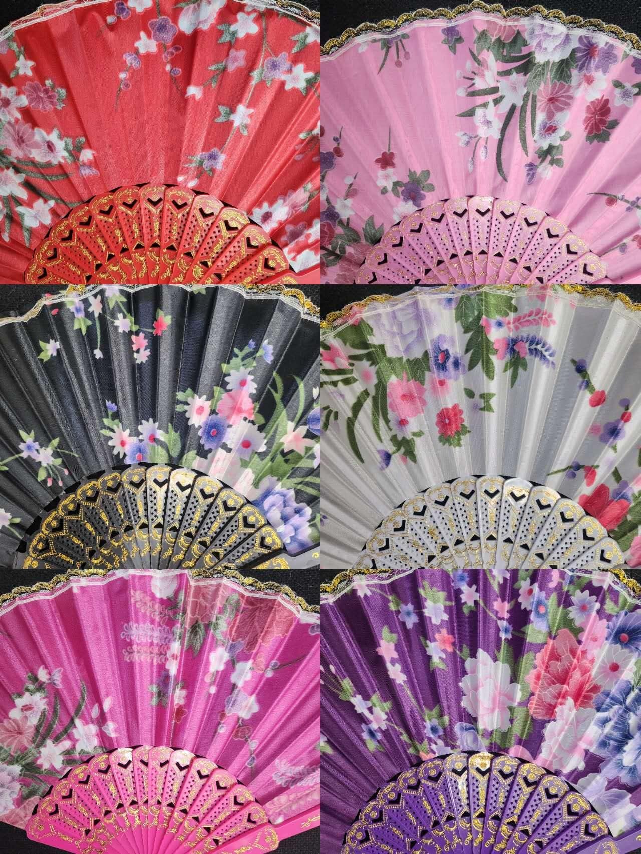 Set of 12 Pc White Vintage Inspired Victorian Flower Lace Summer Fan for Vintage Wedding Party Decor/Dancing Hand Fan/table Setting/garden Party/party Favor/