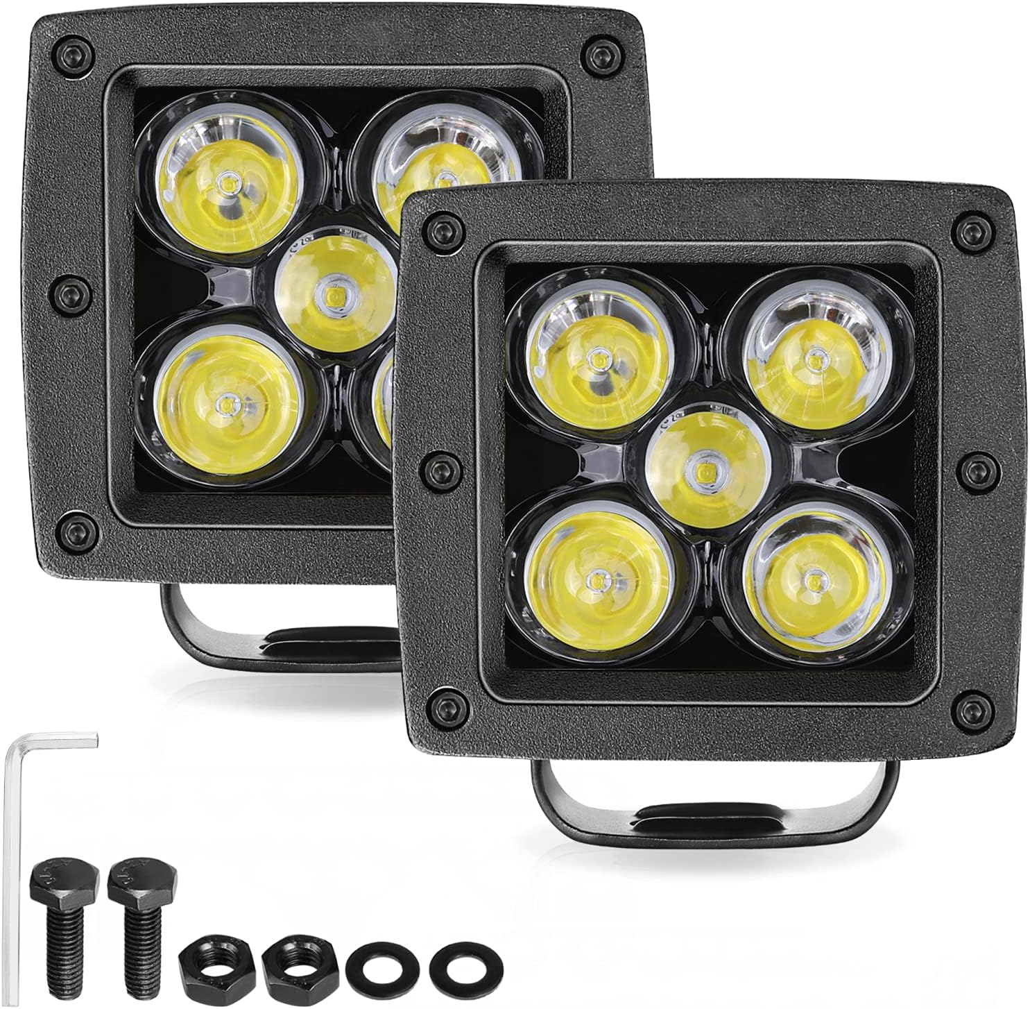 LED Light Pods, SWATOW 4×4 2pcs 3inch LED Pods 50W LED