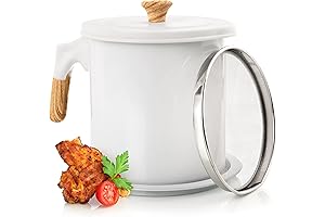 MyMoon Home Bacon Grease Oil Saver with Strainer (48oz / 1.4L) -...
