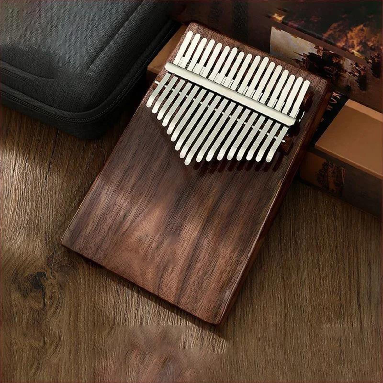 Kalimba Instrument Daumenklavier, 17-Ton-Kalimba-Klavier, Leicht Zu Erlernen, 21-Ton-Fünf-Finger-Klavier(17 keys2)