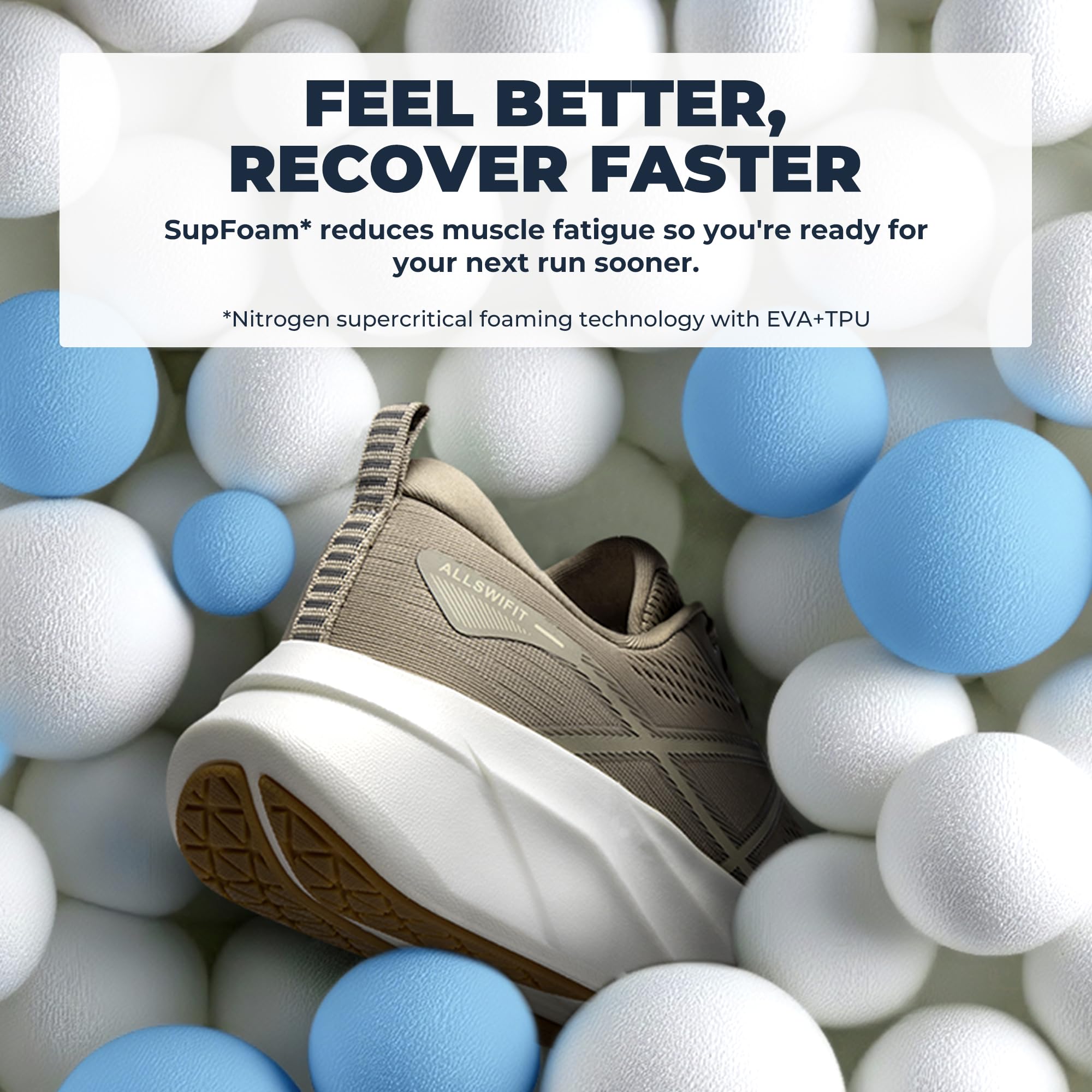 ALLSWIFIT Zapatillas de correr para hombre, tenis y caminar