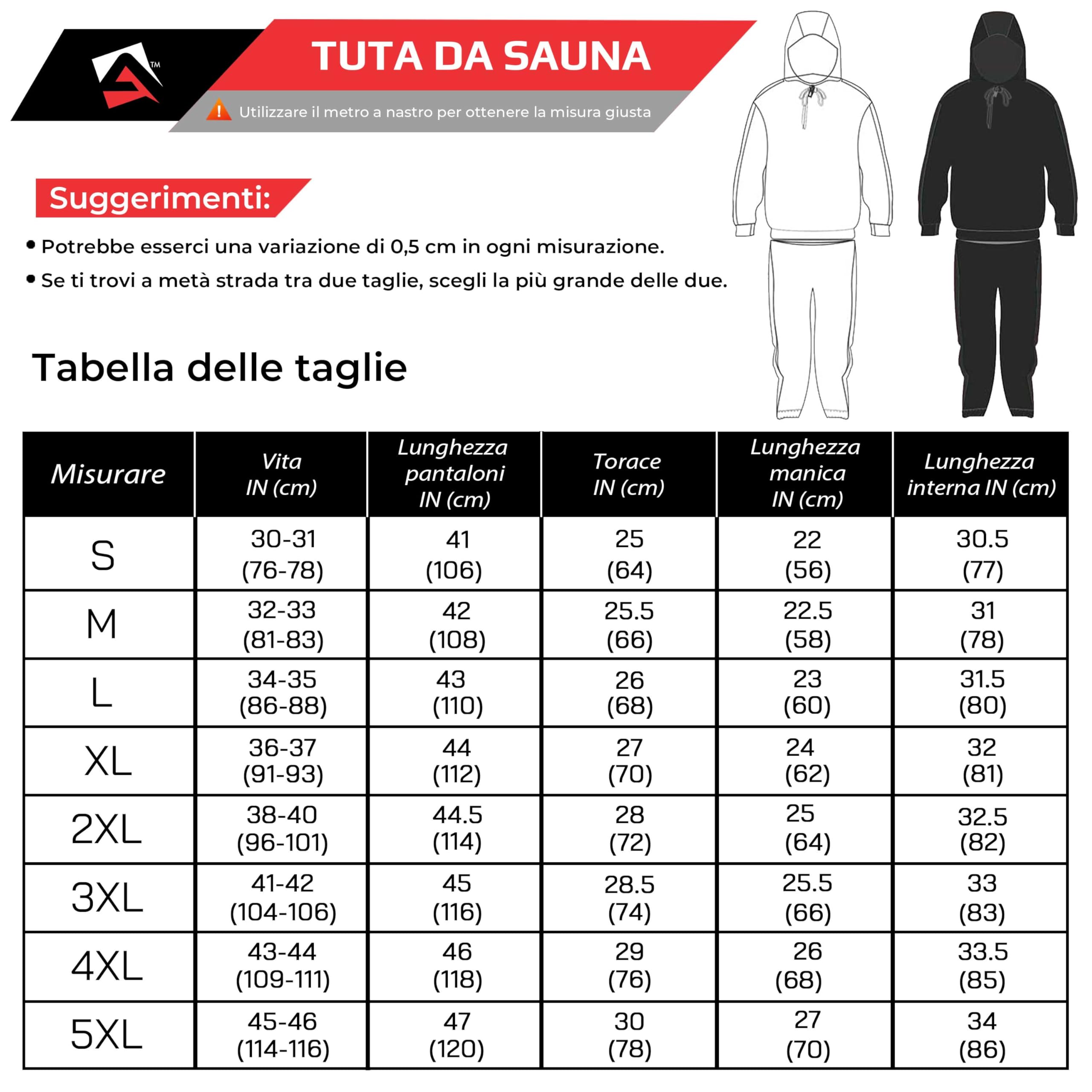 AQF Tuta da sudorazione per dimagrimento, boxe, palestra
